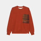 Revolution Loose Crewneck Sweatshirts Darkred-melange
