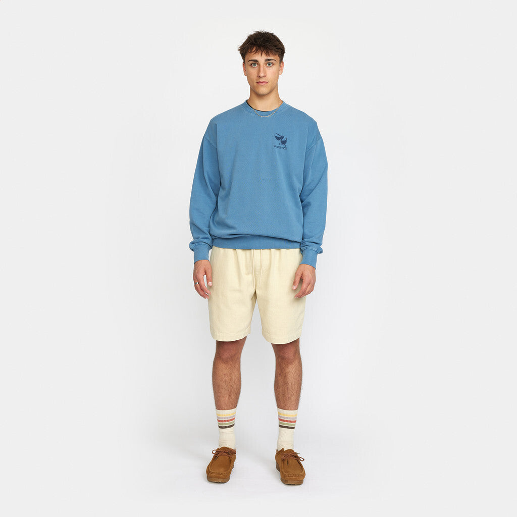 Revolution Loose Crewneck Sweatshirts Blue