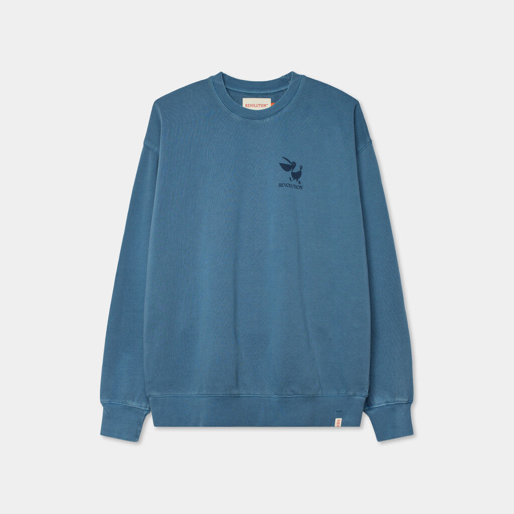 Revolution Loose Crewneck Sweatshirts Blue