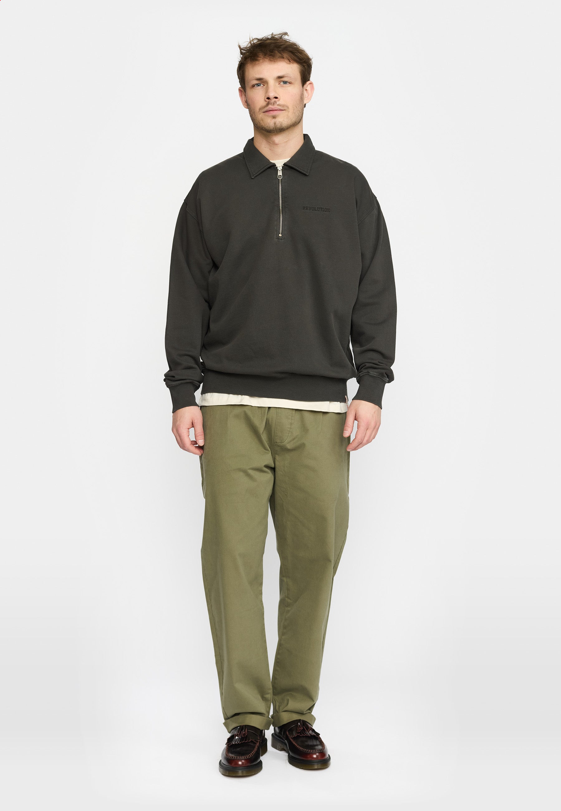 Revolution Loose Half-zip Sweatshirt Sweatshirts Black