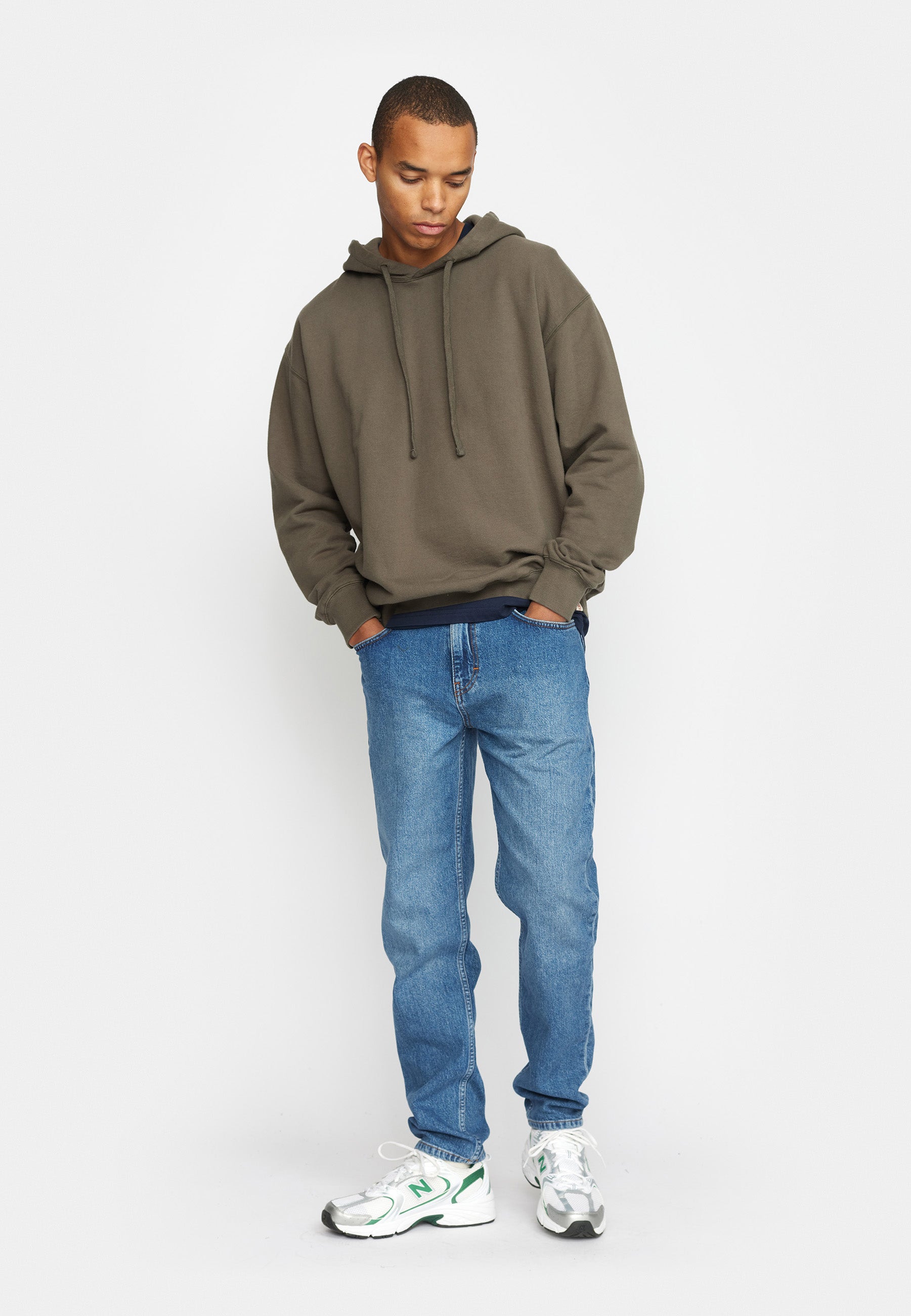 Revolution Loose Hoodie Sweatshirts Grey