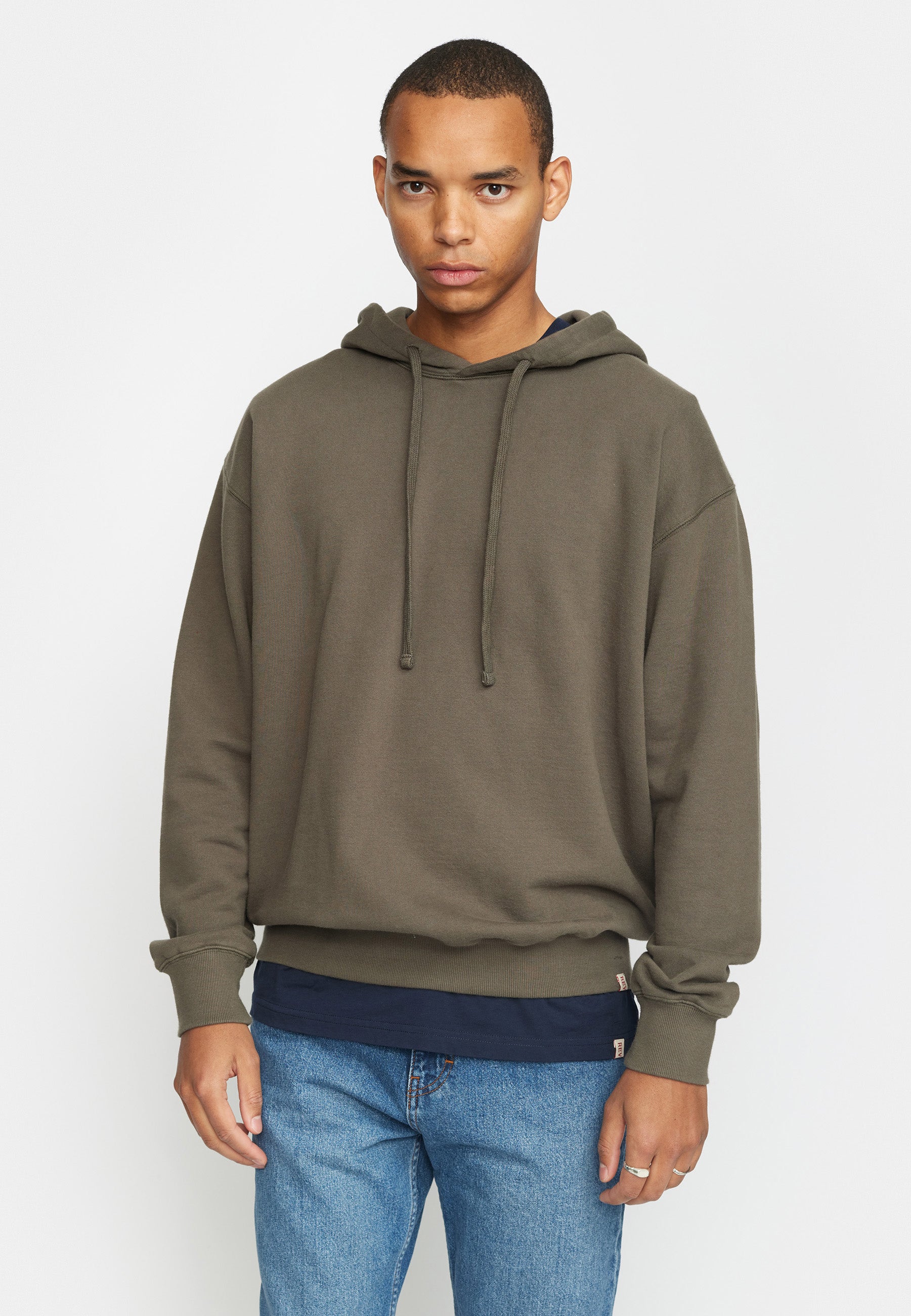 Revolution Loose Hoodie Sweatshirts Grey