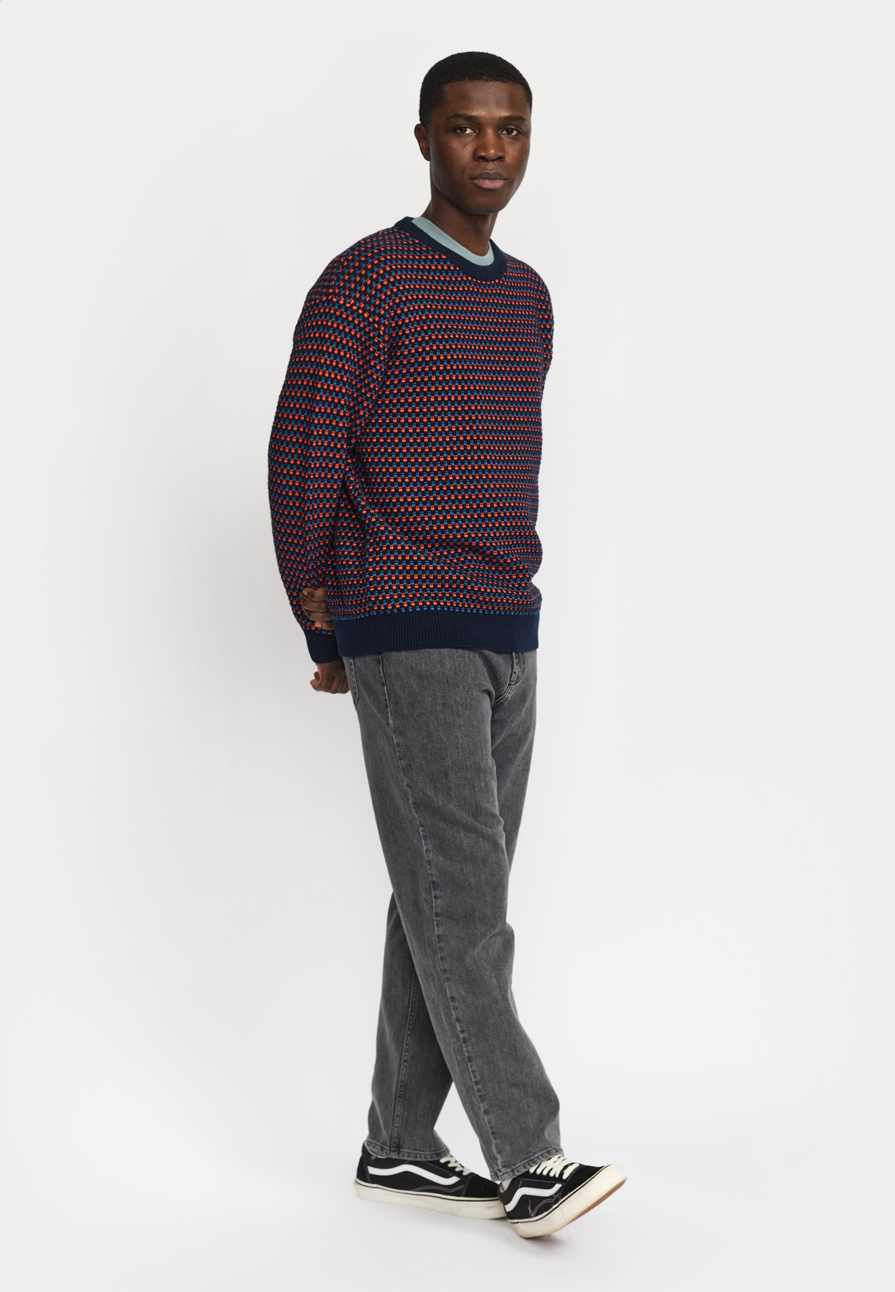 Revolution Loose Knit Sweater Knitwear Darkorange
