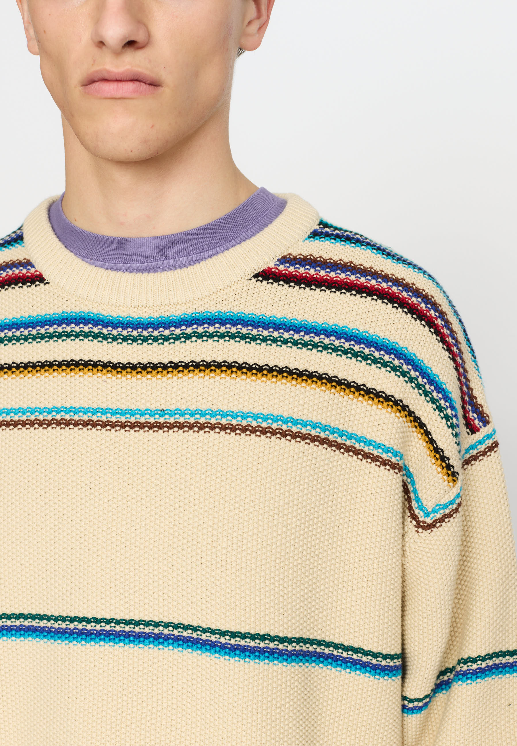 Revolution Loose Knit Sweater Knitwear Offwhite