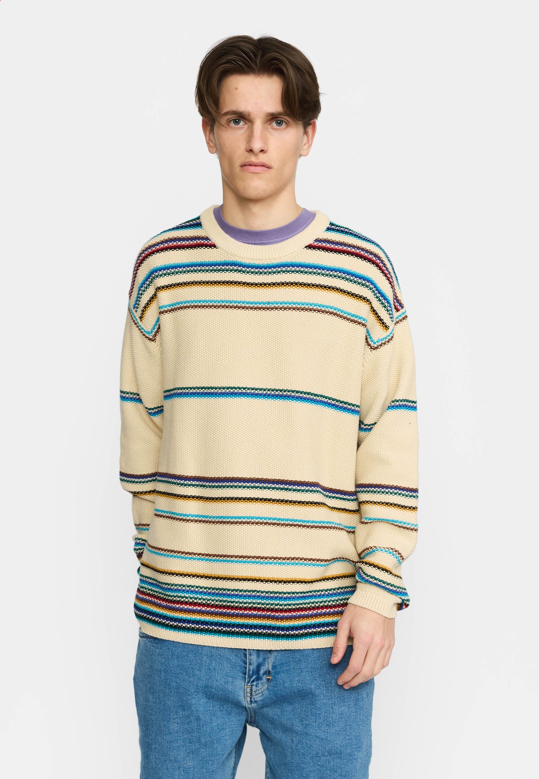 Revolution Loose Knit Sweater Knitwear Offwhite