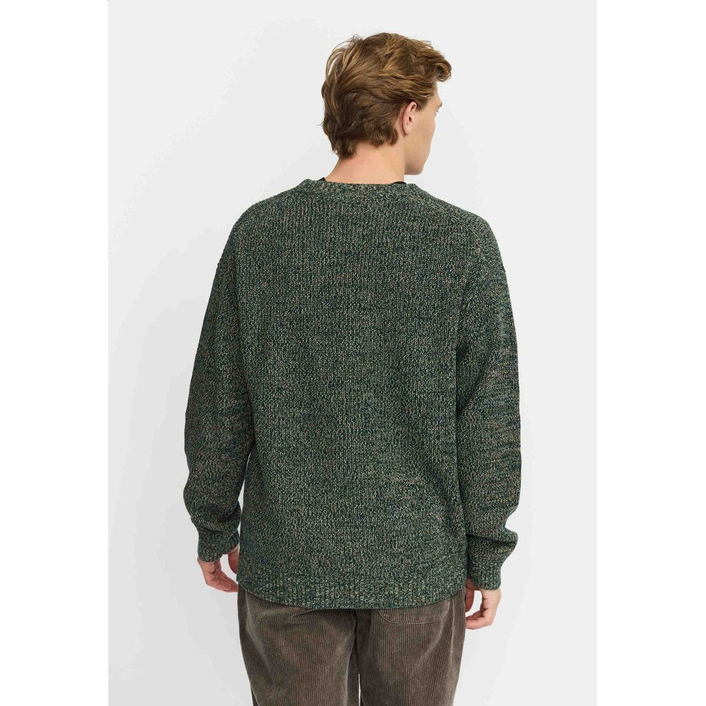 Revolution Loose Knit Sweater Knitwear Darkgreen