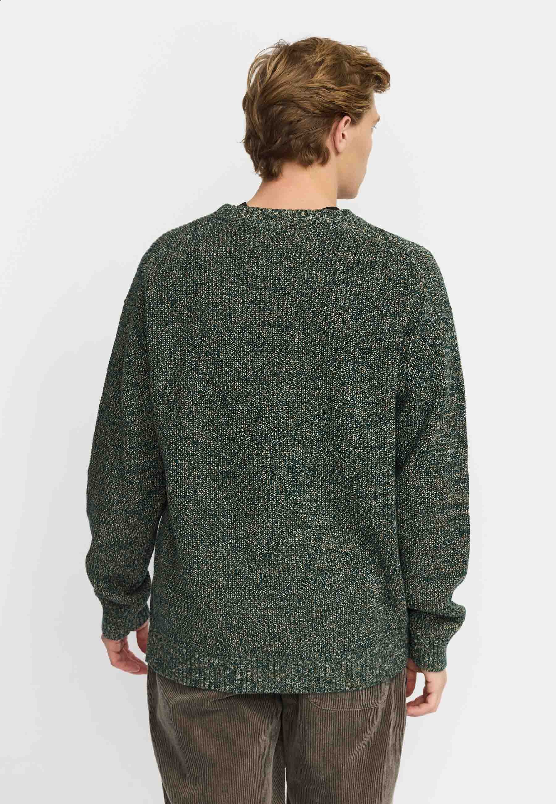 Revolution Loose Knit Sweater Knitwear Darkgreen