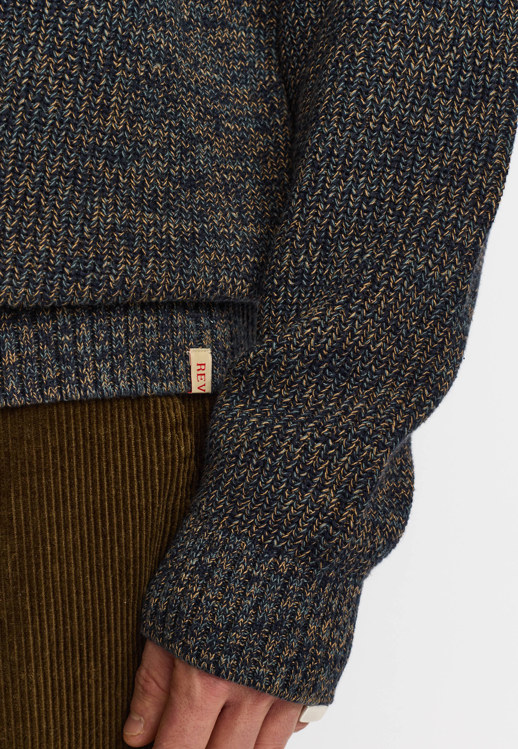 Revolution Loose Knit Sweater Knitwear Navy