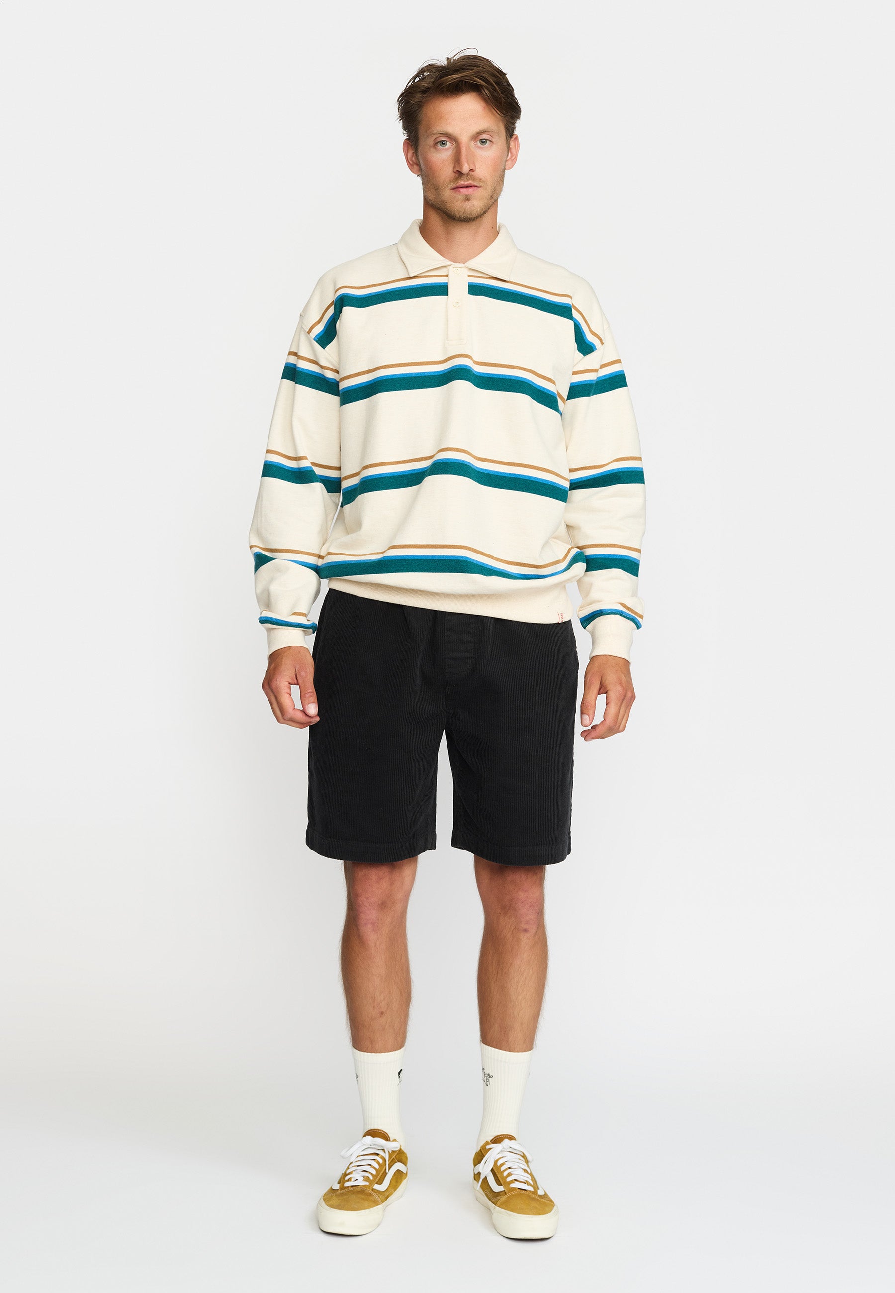 Revolution Loose Polo Sweatshirt Sweatshirts Petrol