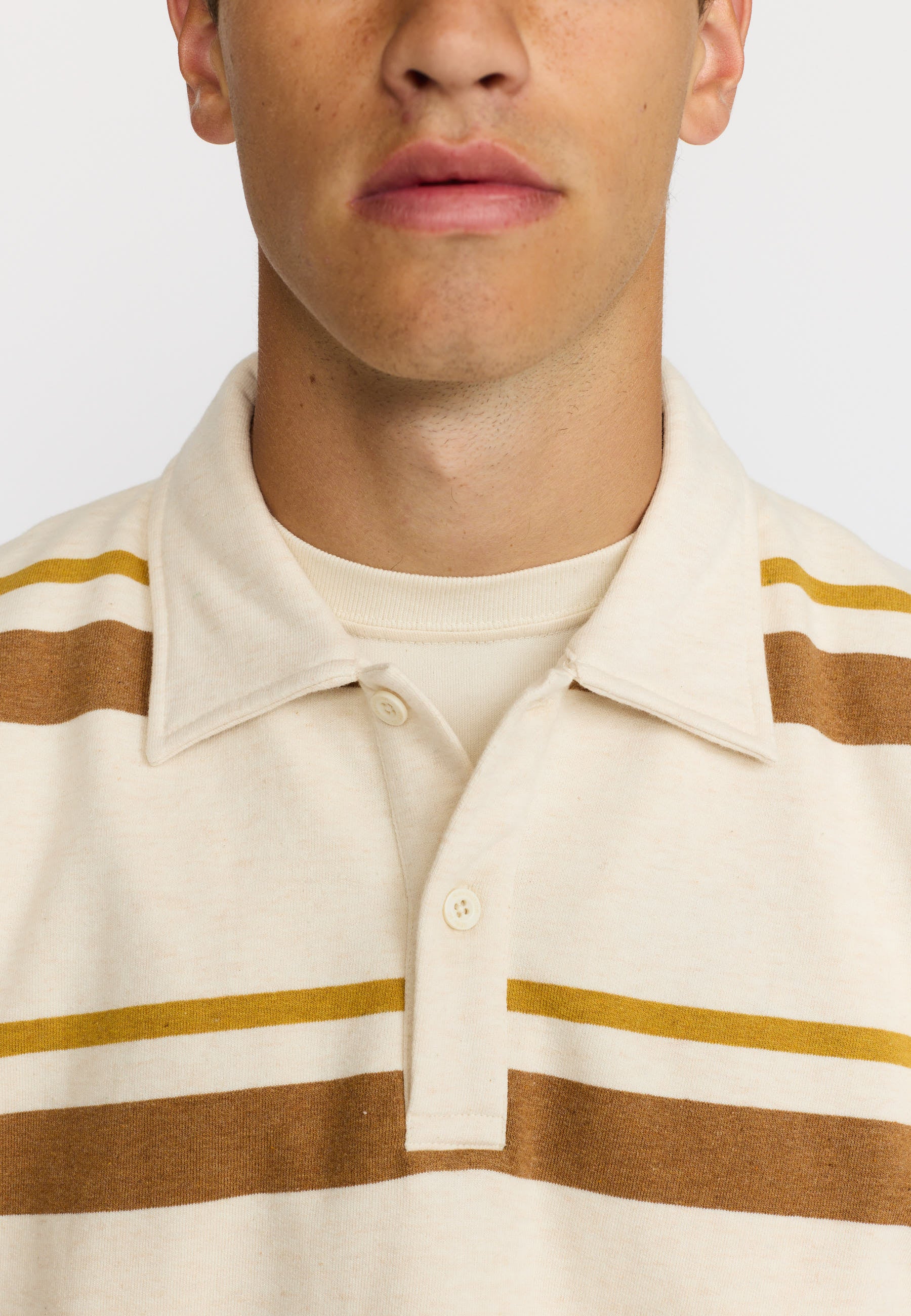 Revolution Loose Polo Sweatshirt Sweatshirts Brown