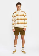 Revolution Loose Polo Sweatshirt Sweatshirts Brown