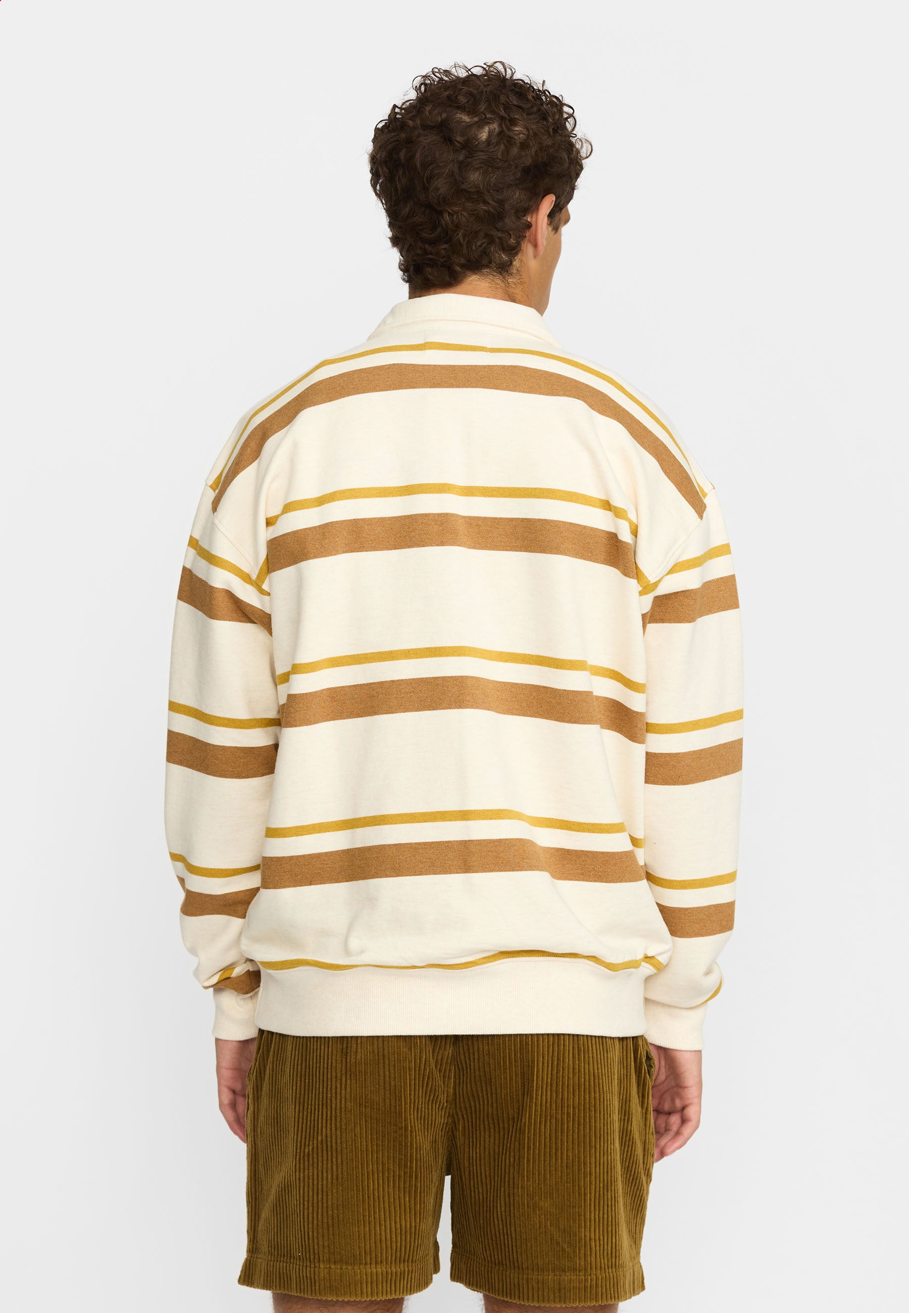 Revolution Loose Polo Sweatshirt Sweatshirts Brown