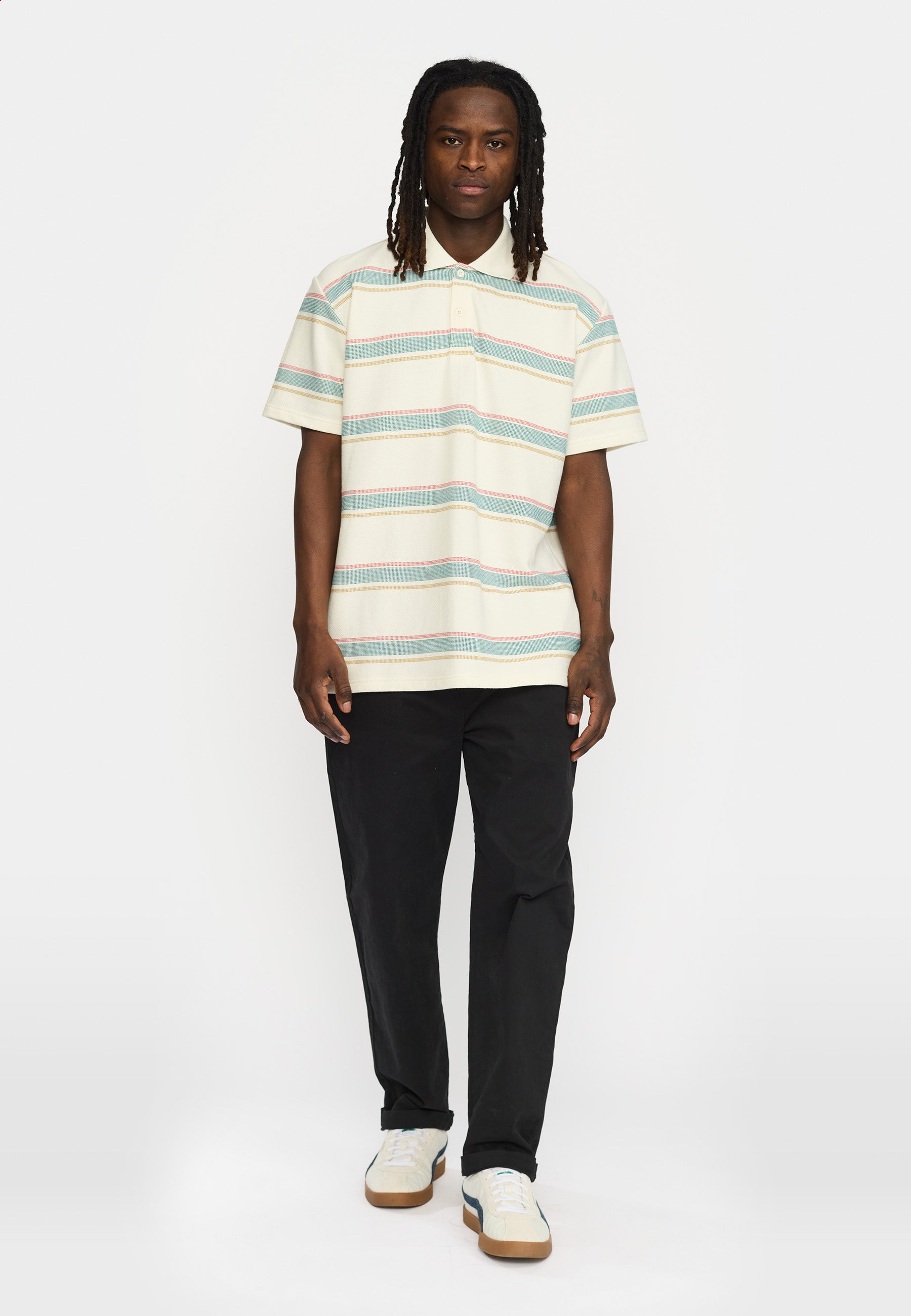 Revolution Loose Poloshirt T-Shirts Petrol