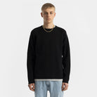 Revolution Loose Raglan Knit Knitwear Black