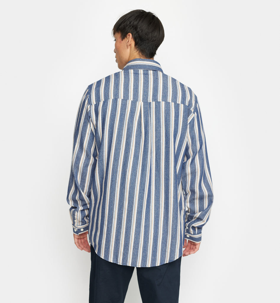 Revolution Loose Shirt Long-sleeve Shirts Navy