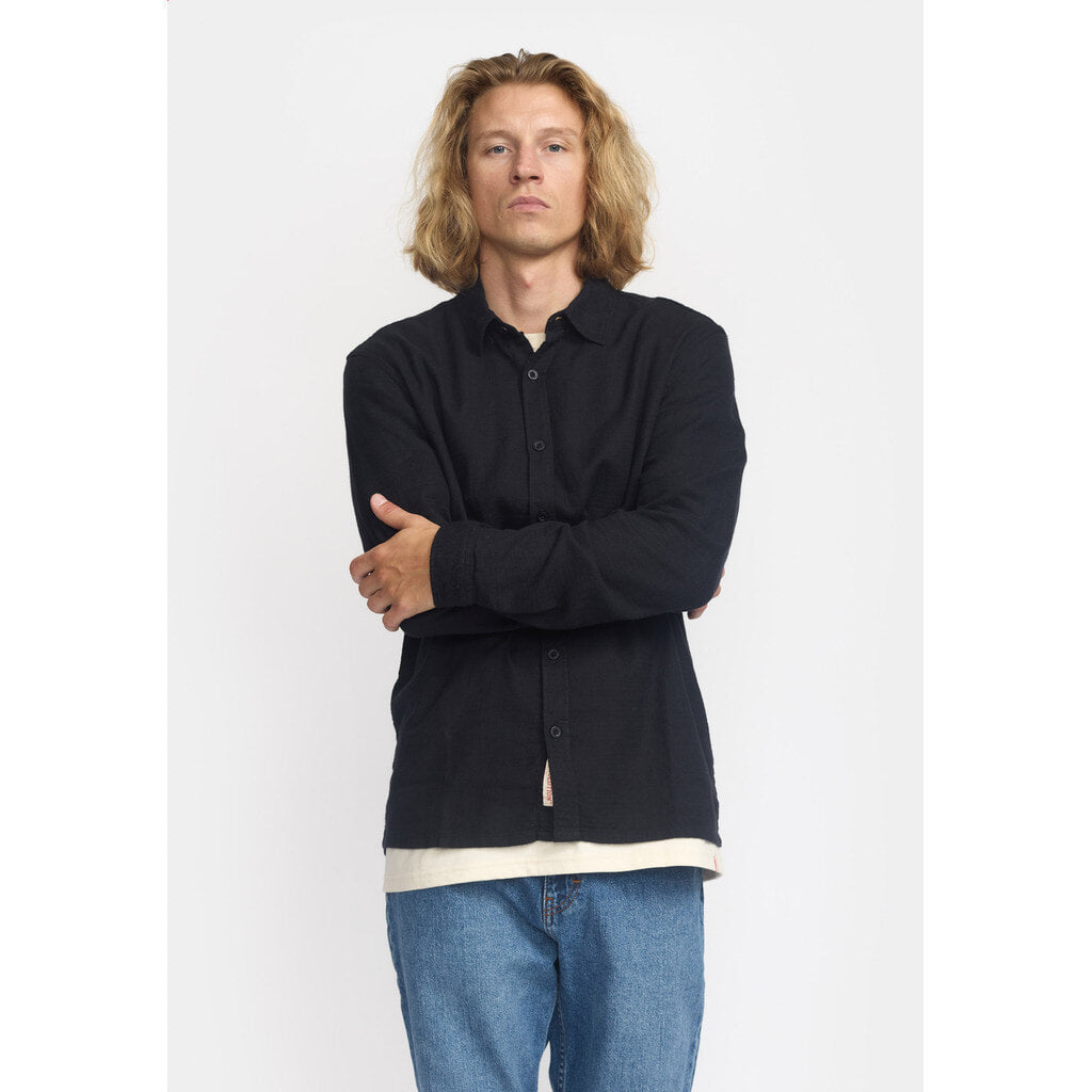 Revolution Loose Shirt Long-sleeve Shirts Black