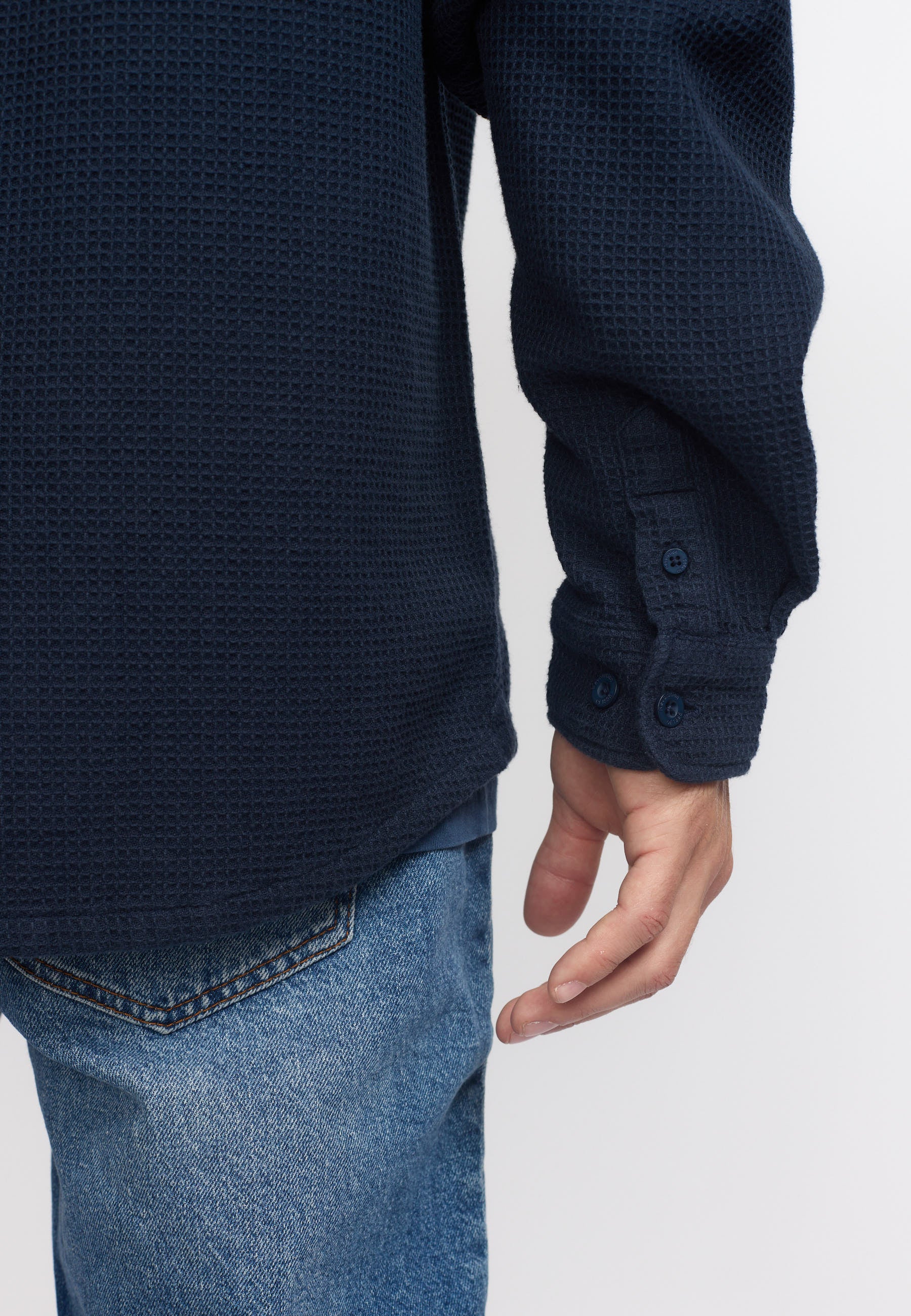 Revolution Loose Shirt Long-sleeve Shirts Navy