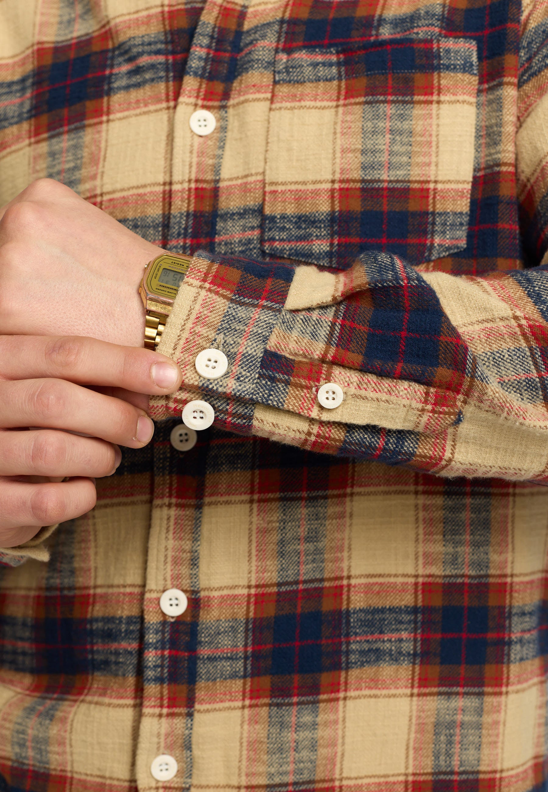 Revolution Loose Shirt Long-sleeve Shirts Navy