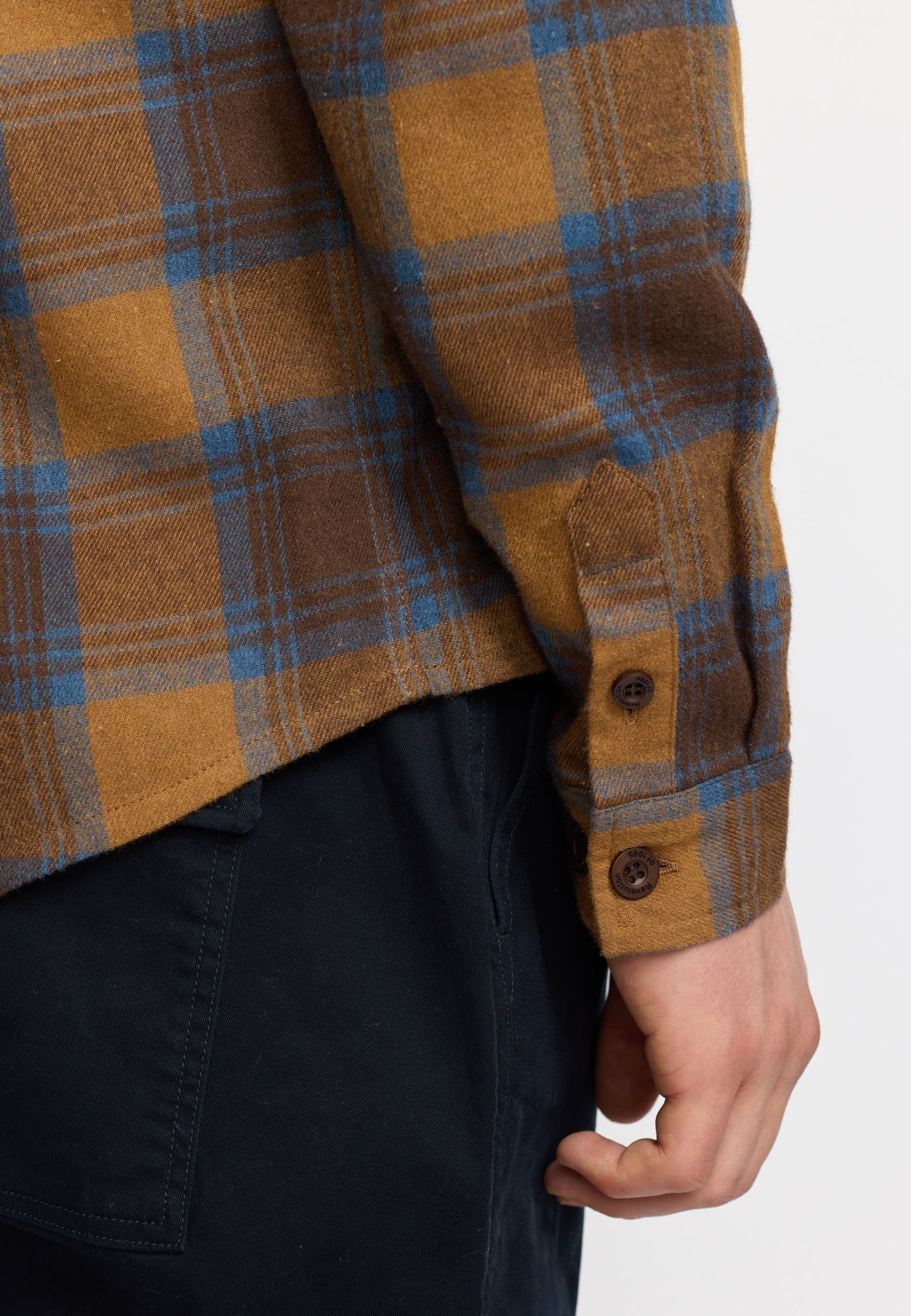 Revolution Loose Shirt Long-sleeve Shirts Brown
