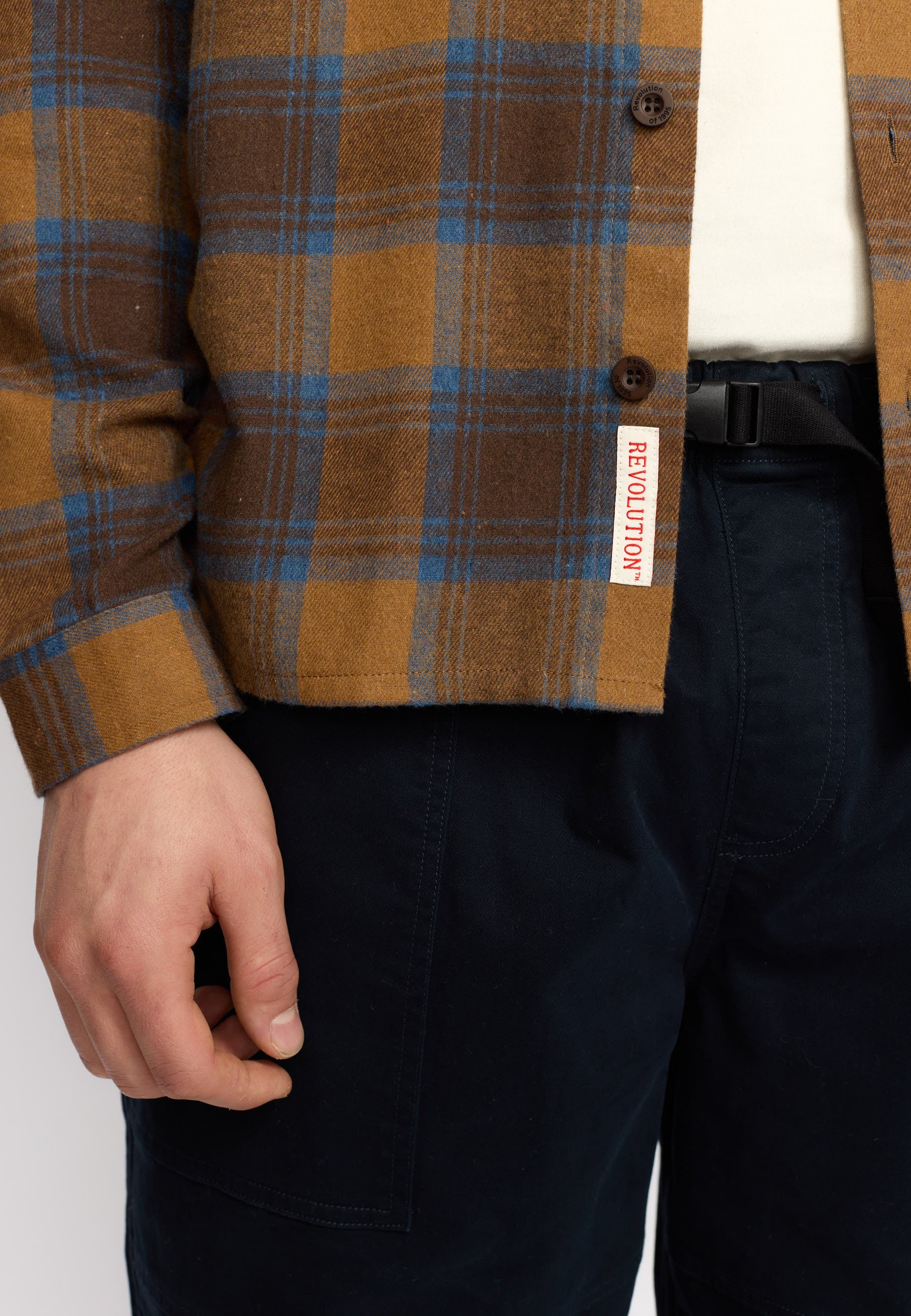Revolution Loose Shirt Long-sleeve Shirts Brown