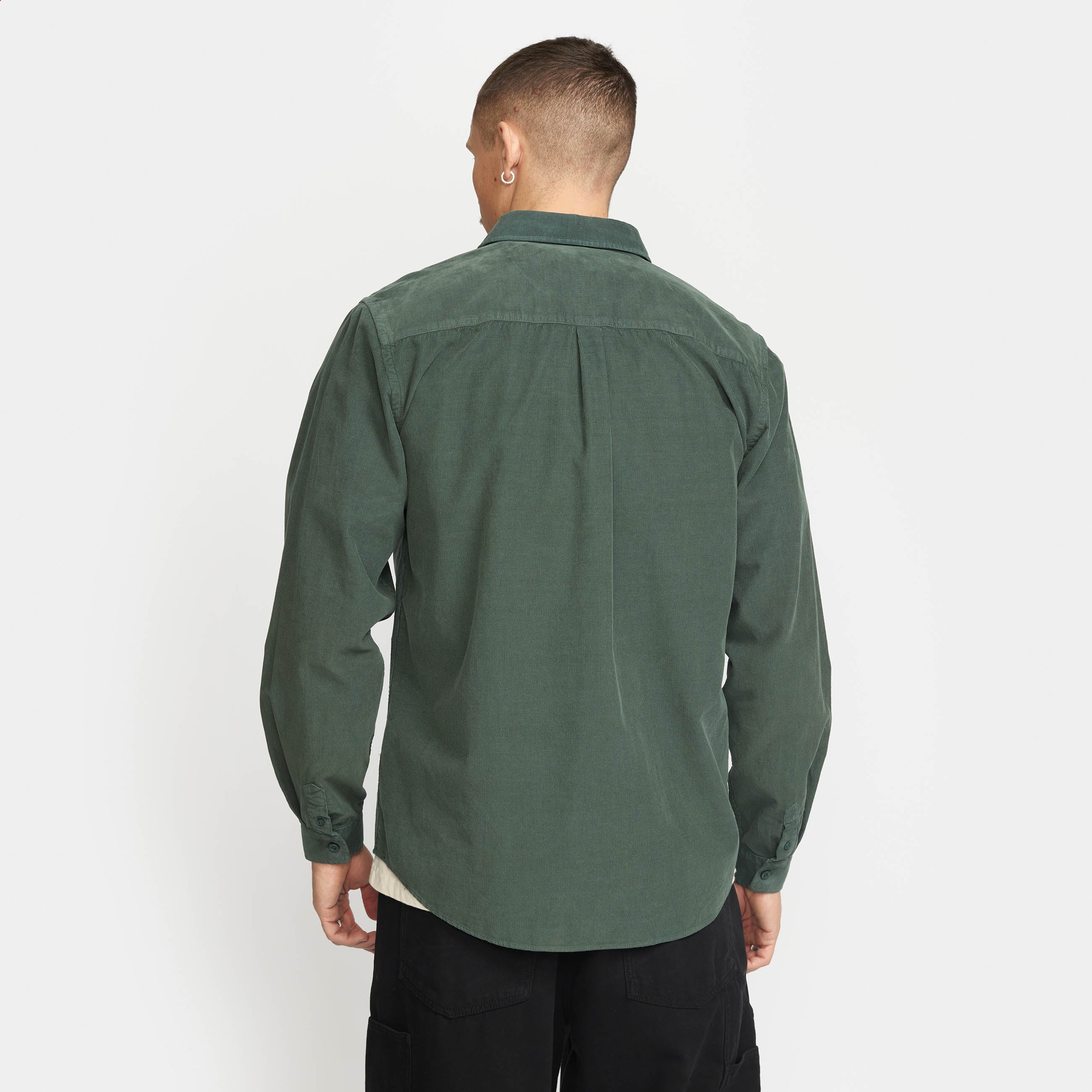 Revolution Loose Shirt Long-sleeve Shirts Darkgreen