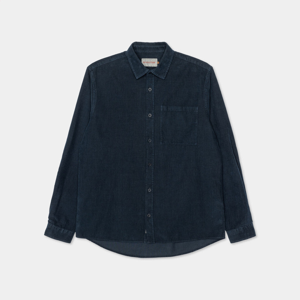 Revolution Loose Shirt Long-sleeve Shirts Navy