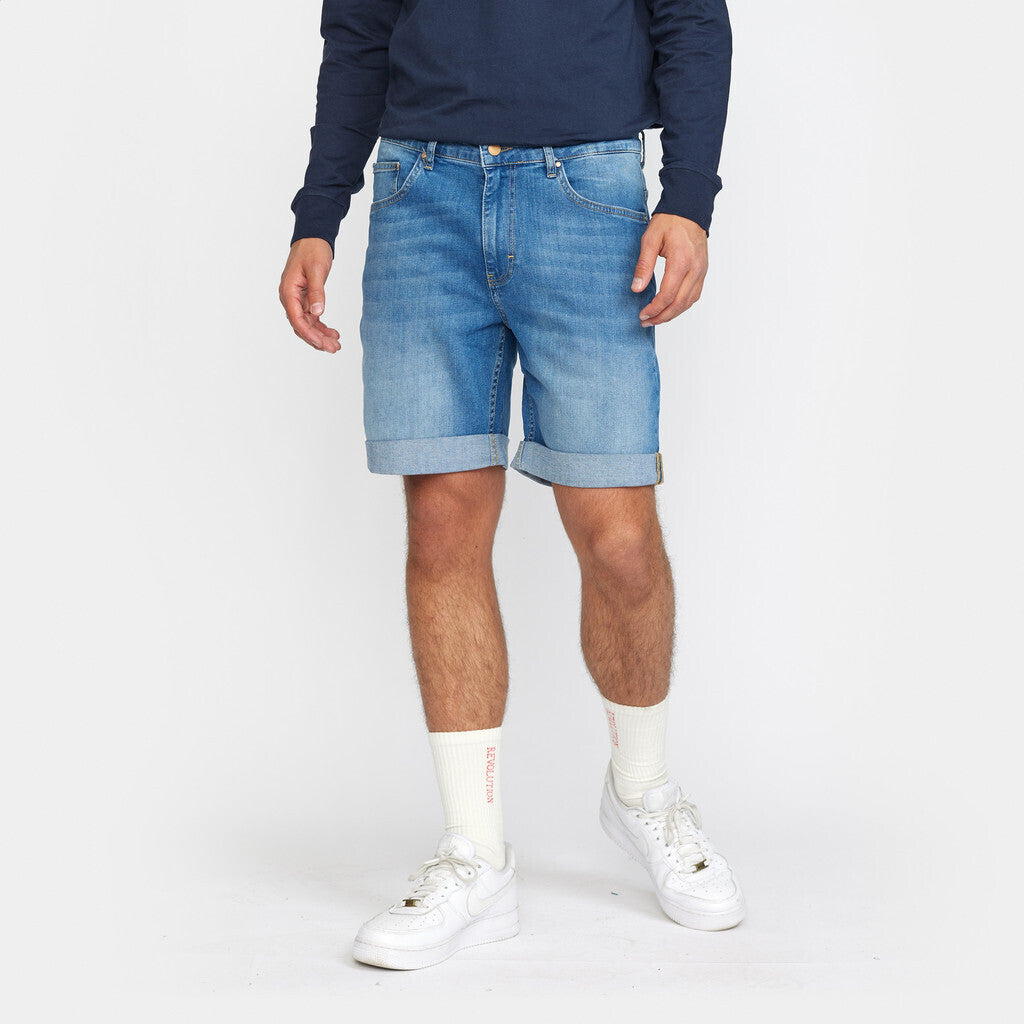 Revolution Loose Shorts Shorts Blue