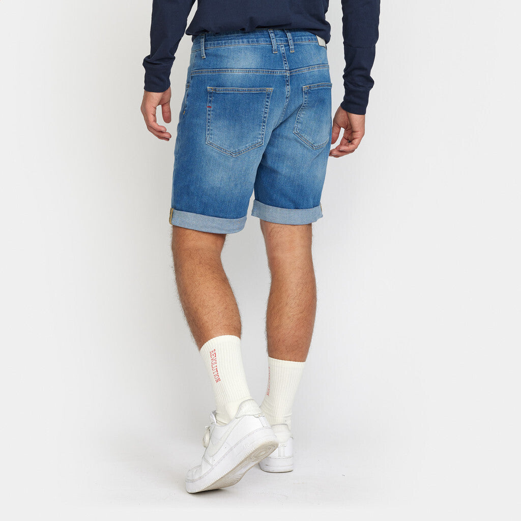 Revolution Loose Shorts Shorts Blue