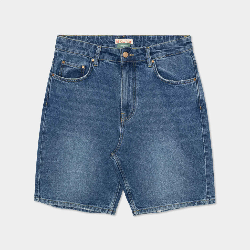 Revolution Loose-fit Denim Shorts Shorts Blue