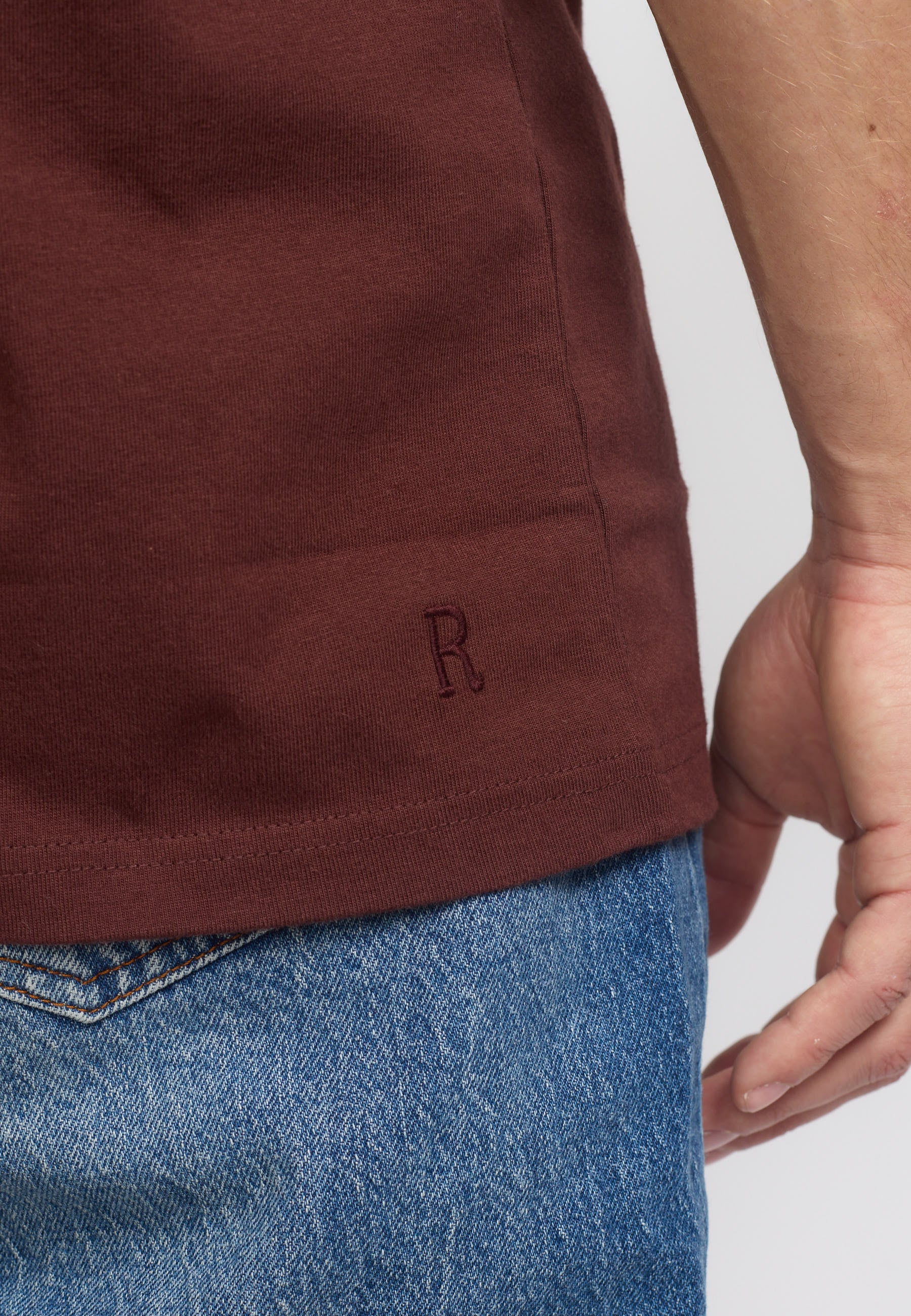 Revolution Loose T-shirt T-Shirts Burgundy