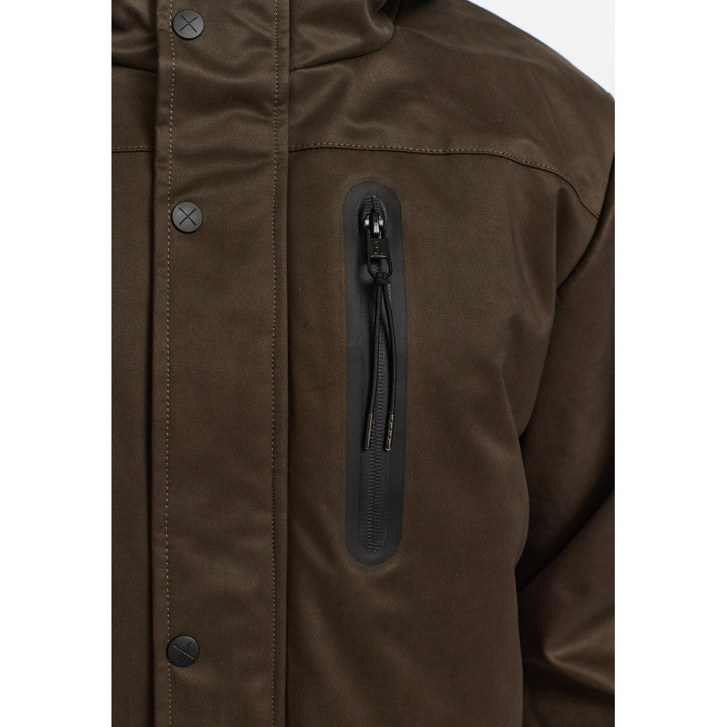 Revolution Outdoor Parka Winter Outerwear Darkbrown