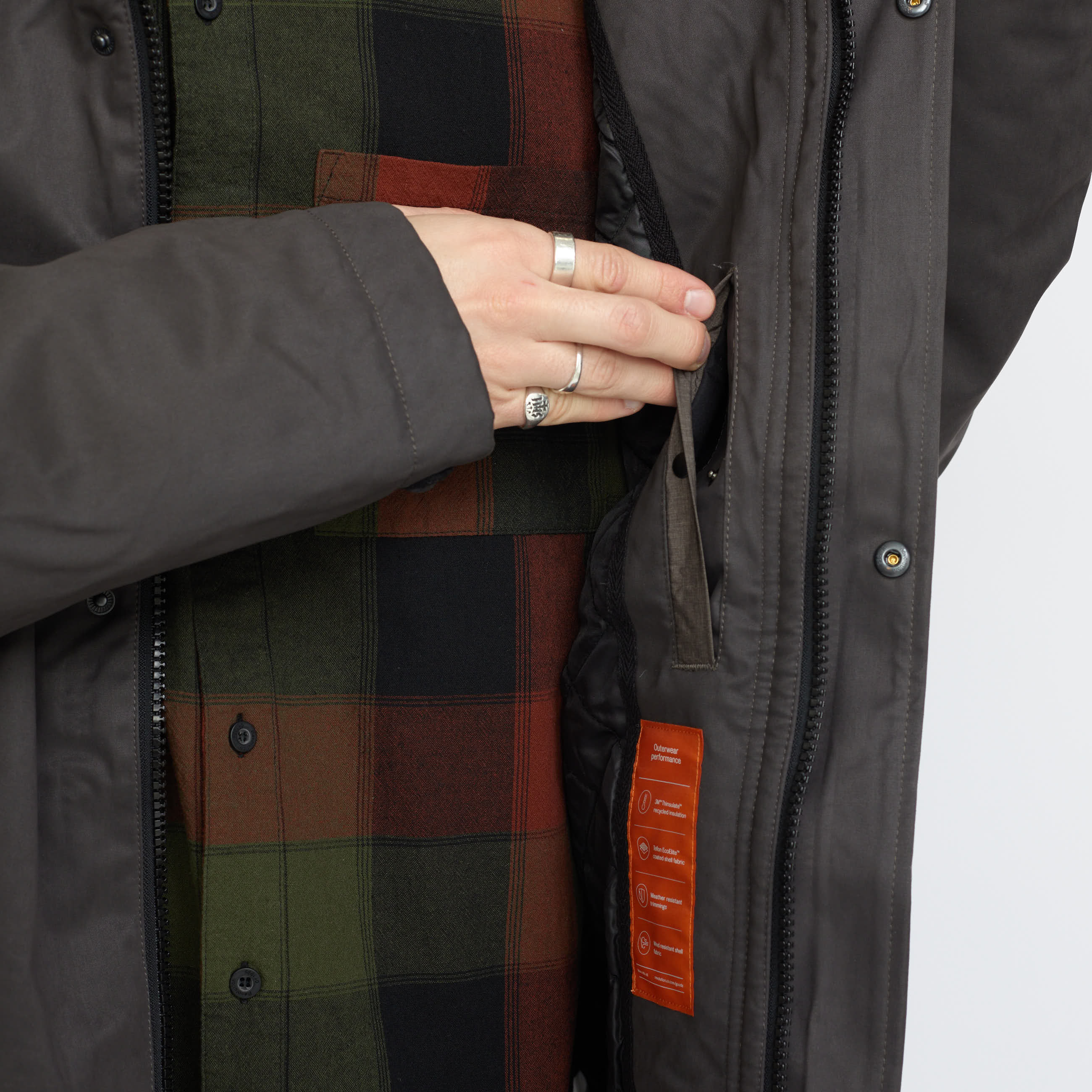 Revolution Outdoor Parka Winter Outerwear Grey