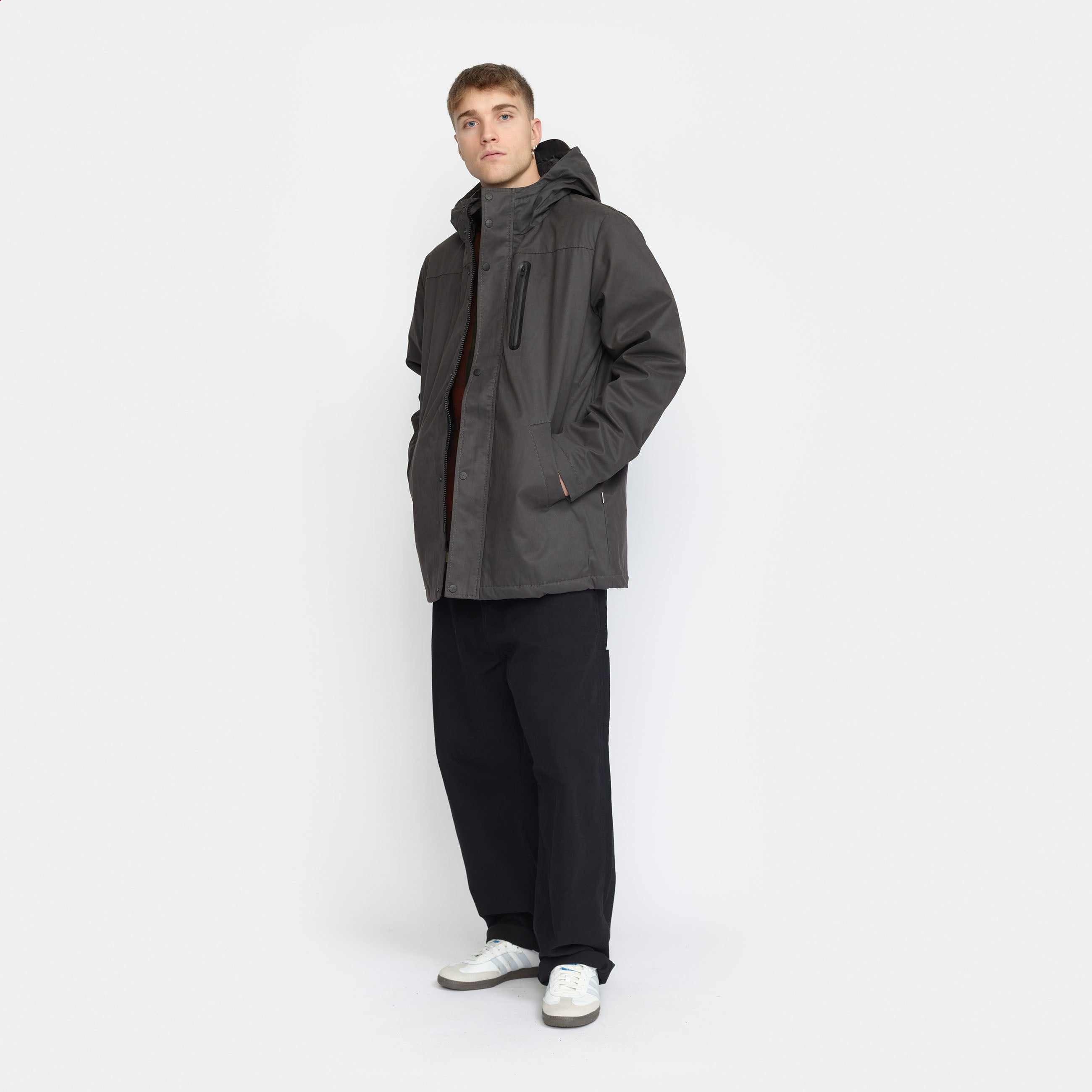 Revolution Outdoor Parka Winter Outerwear Grey