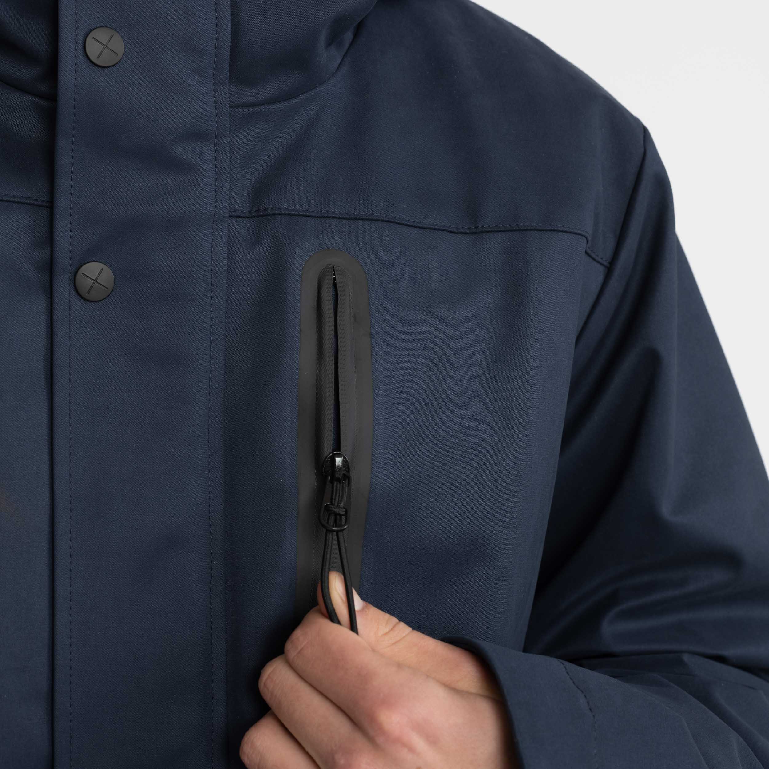Revolution Outdoor Parka Winter Outerwear Navy