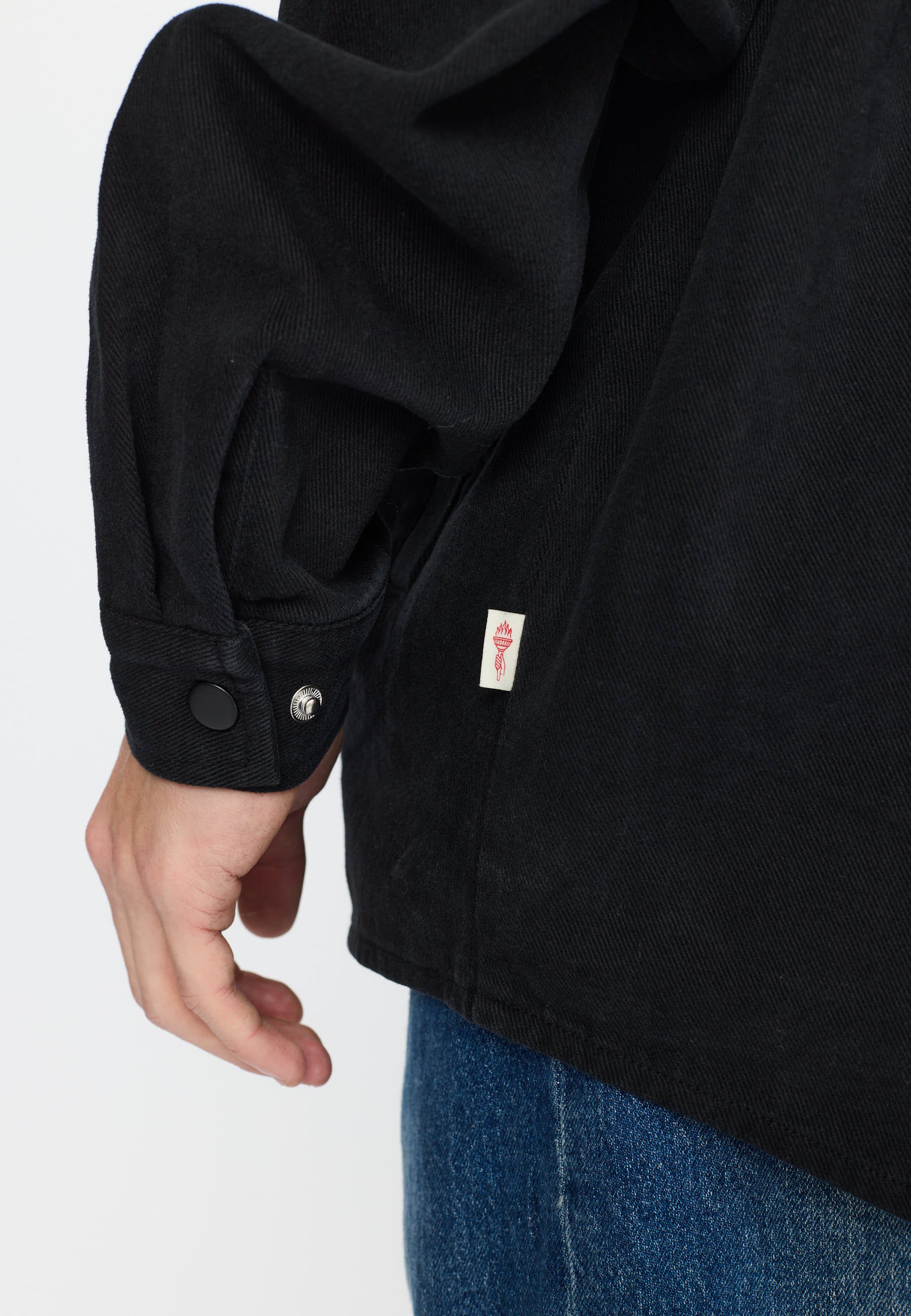 Revolution Overshirt w. Zipper Overshirts Black