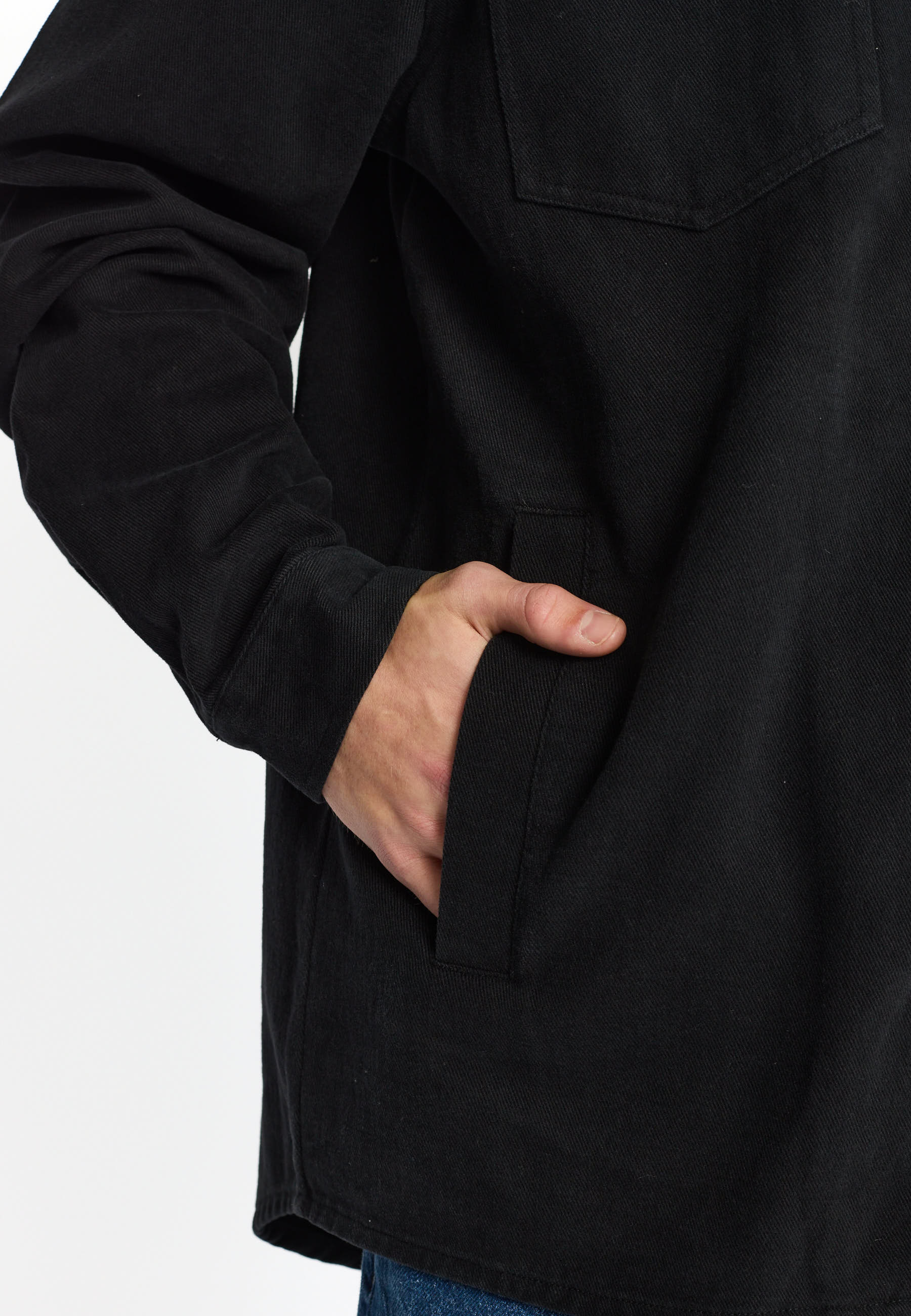 Revolution Overshirt w. Zipper Overshirts Black