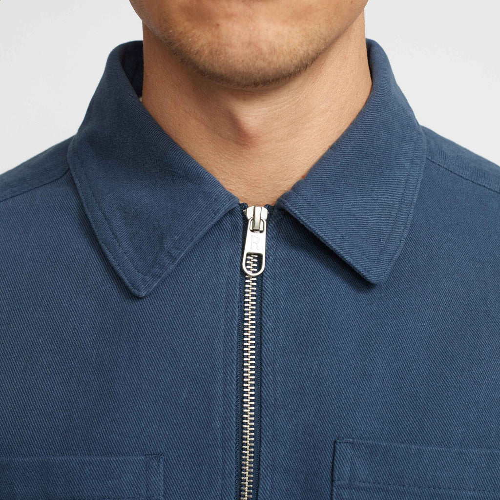 Revolution Overshirt w. Zipper Overshirts Darknavy