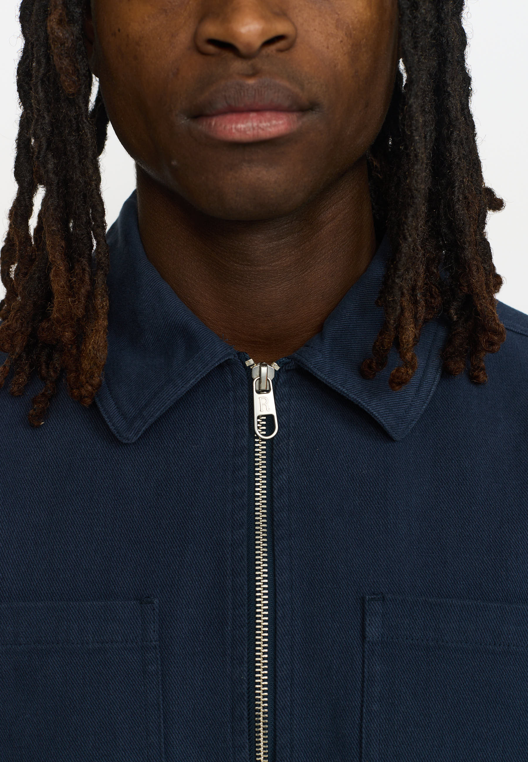 Revolution Overshirt w. Zipper Overshirts Darknavy