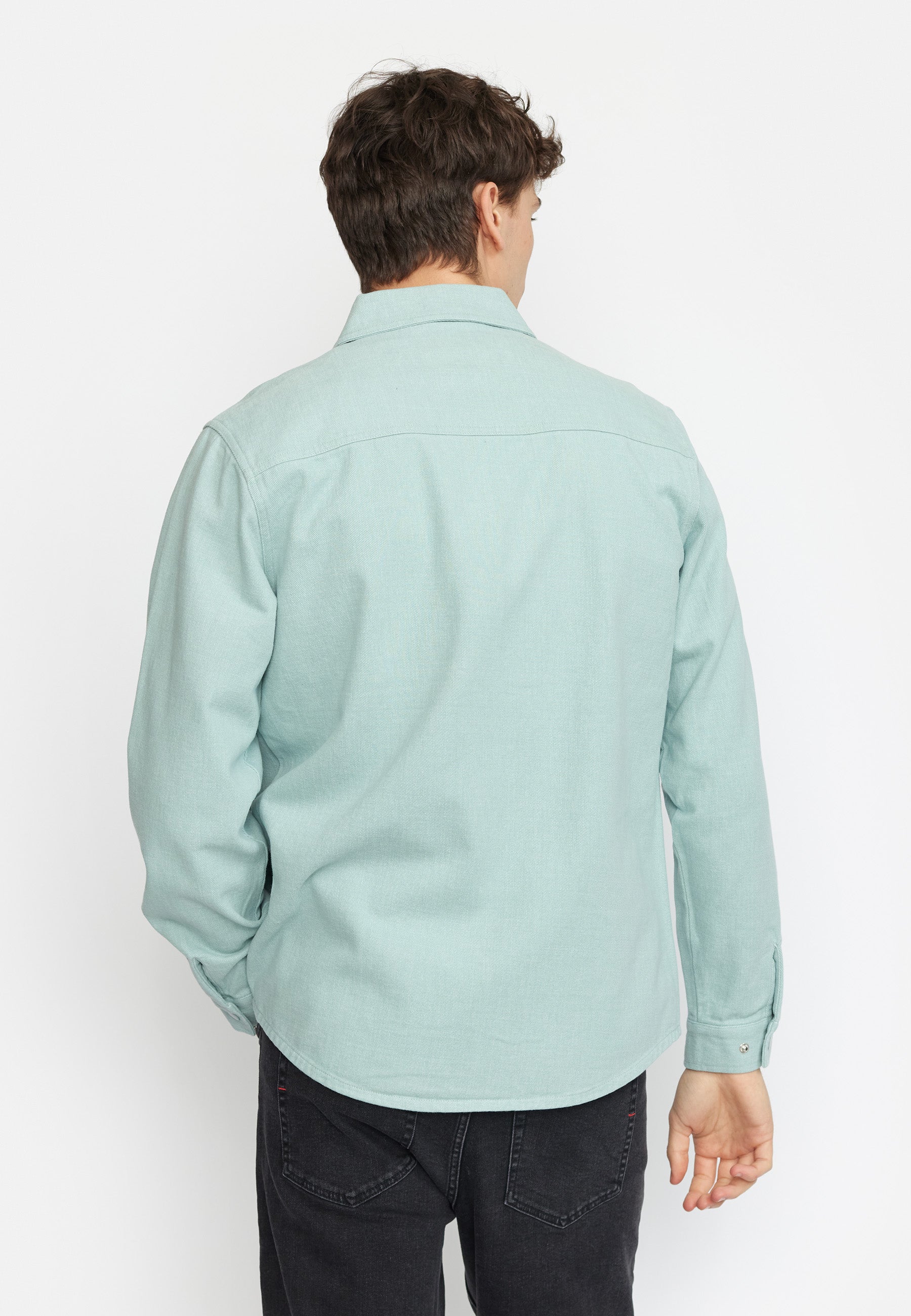 Revolution Overshirt w. Zipper Overshirts Lightblue