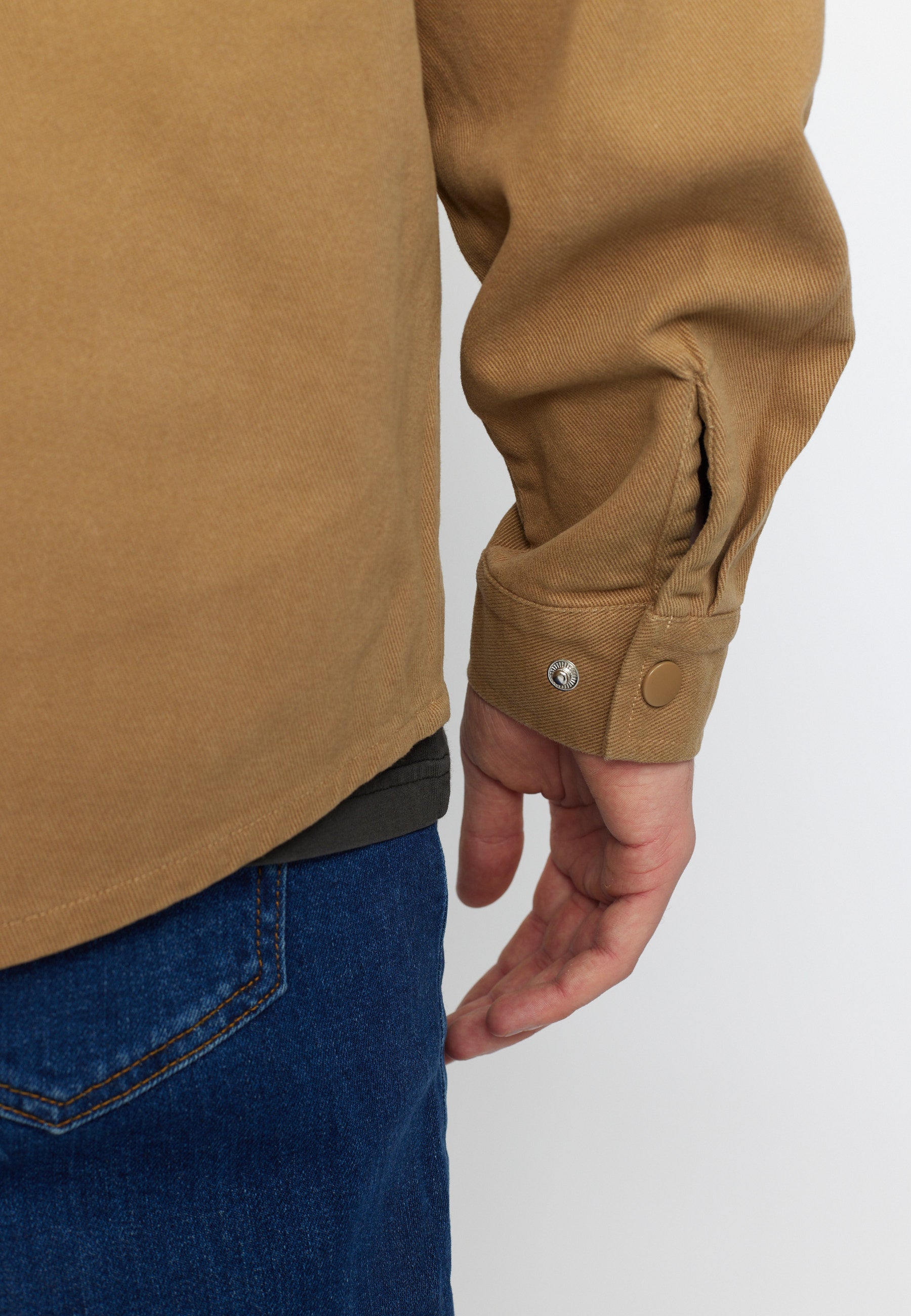 Revolution Overshirt w. Zipper Overshirts Lightbrown