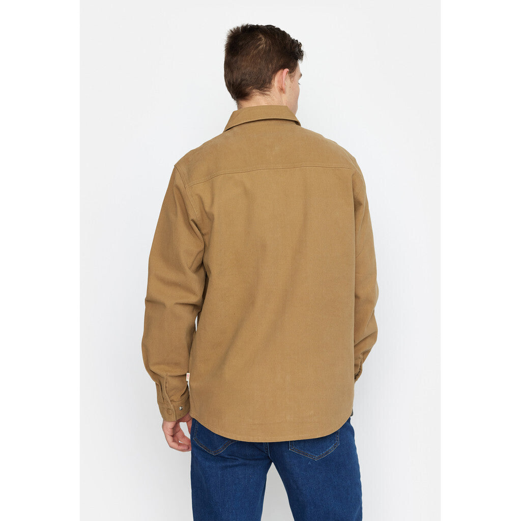 Revolution Overshirt w. Zipper Overshirts Lightbrown