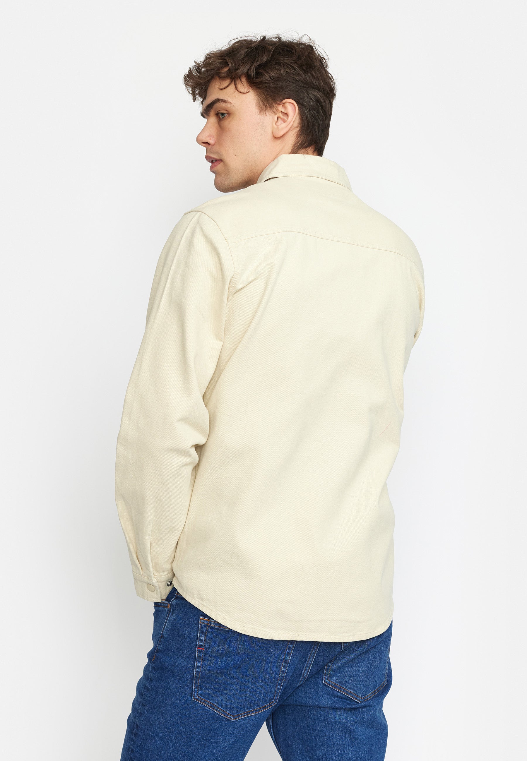 Revolution Overshirt w. Zipper Overshirts Offwhite