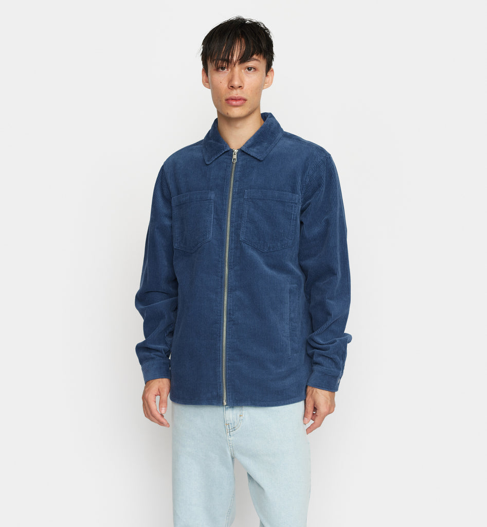 Revolution Overshirt w. Zipper Overshirts Blue