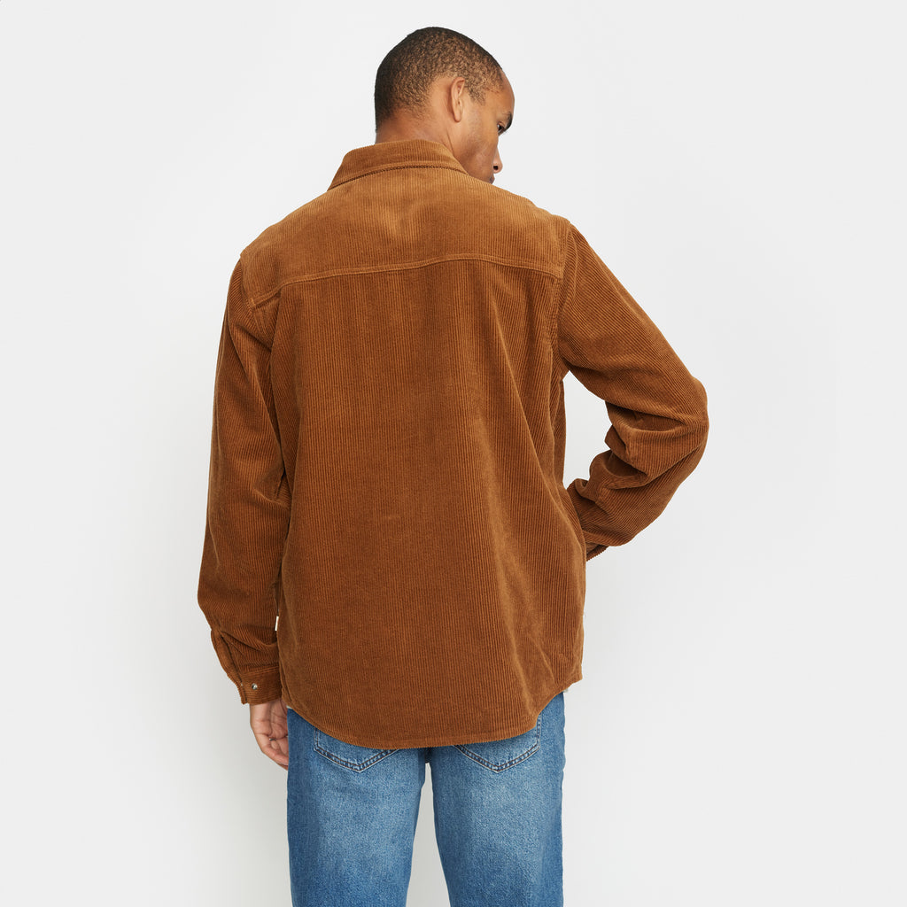 Revolution Overshirt w. Zipper Overshirts Brown