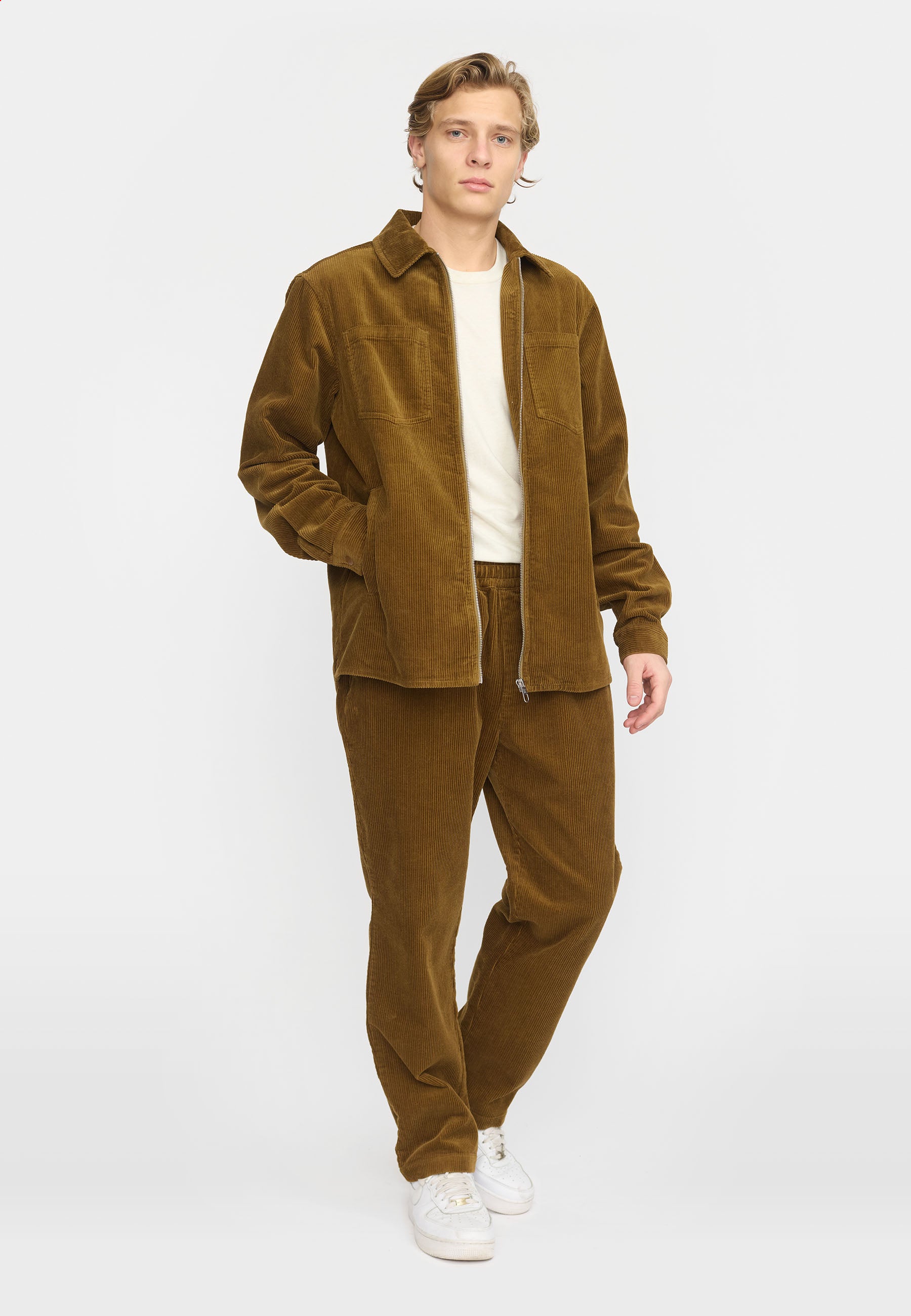 Revolution Overshirt w. Zipper Overshirts Dustbrown