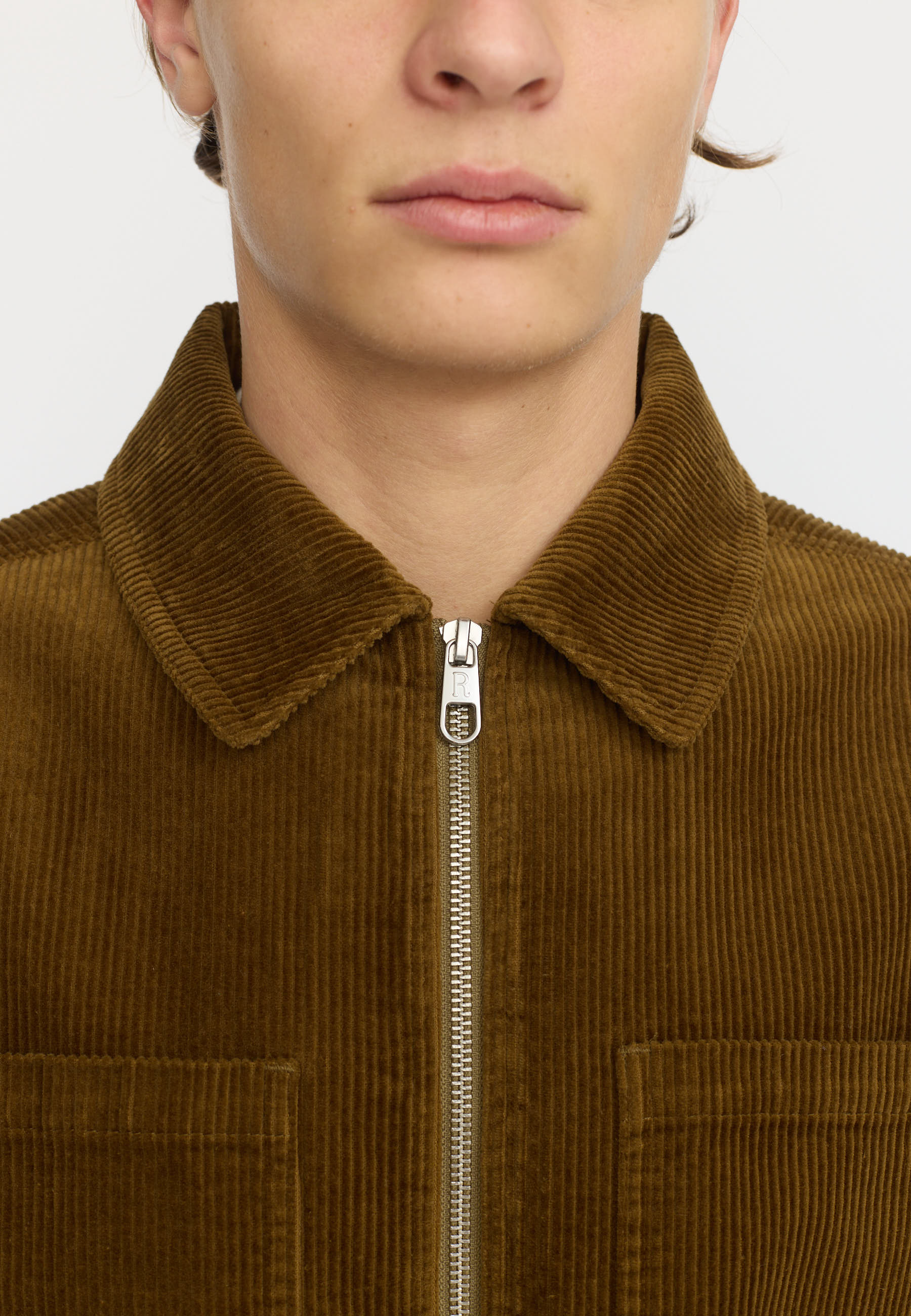 Revolution Overshirt w. Zipper Overshirts Dustbrown