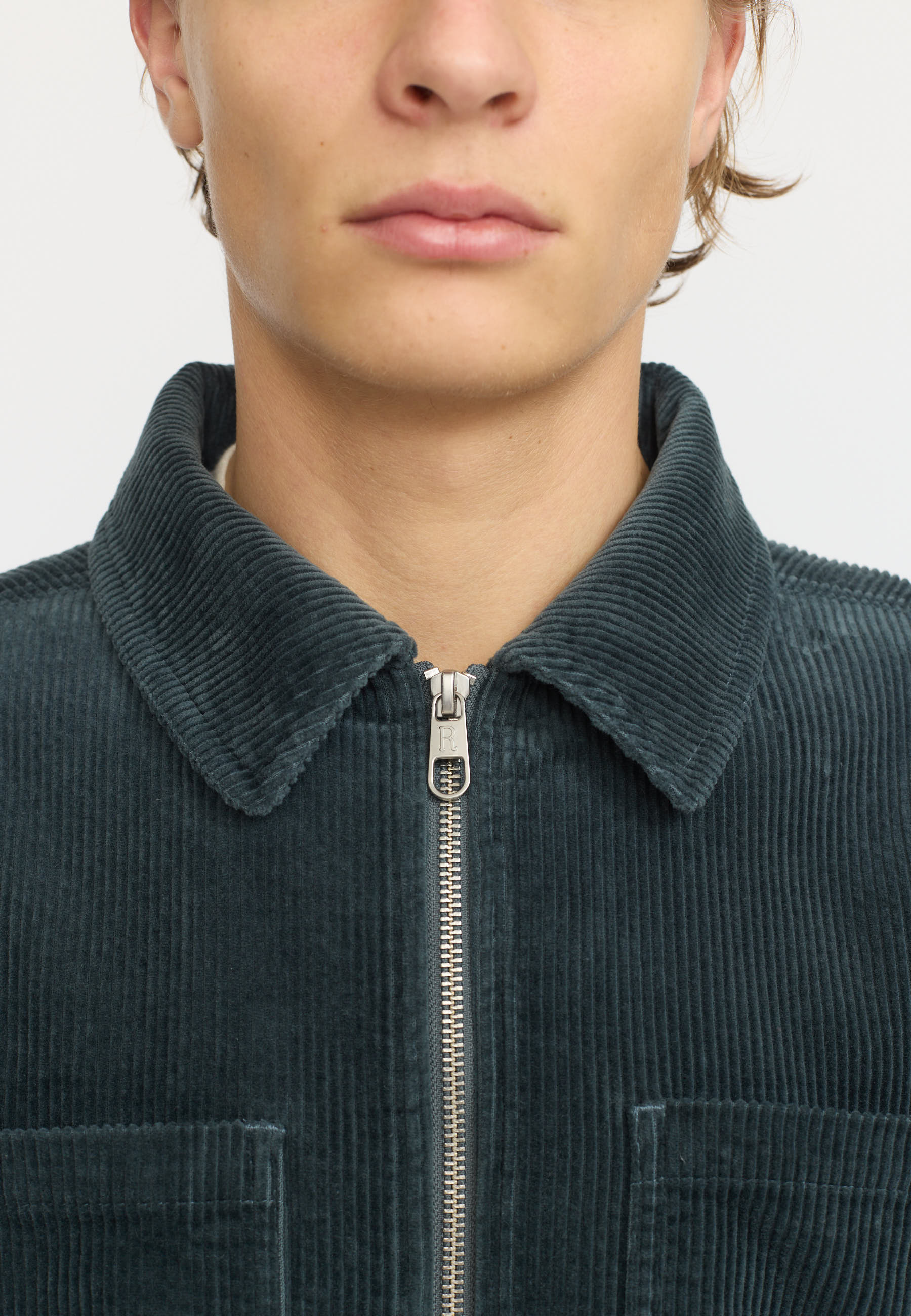 Revolution Overshirt w. Zipper Overshirts Petrol