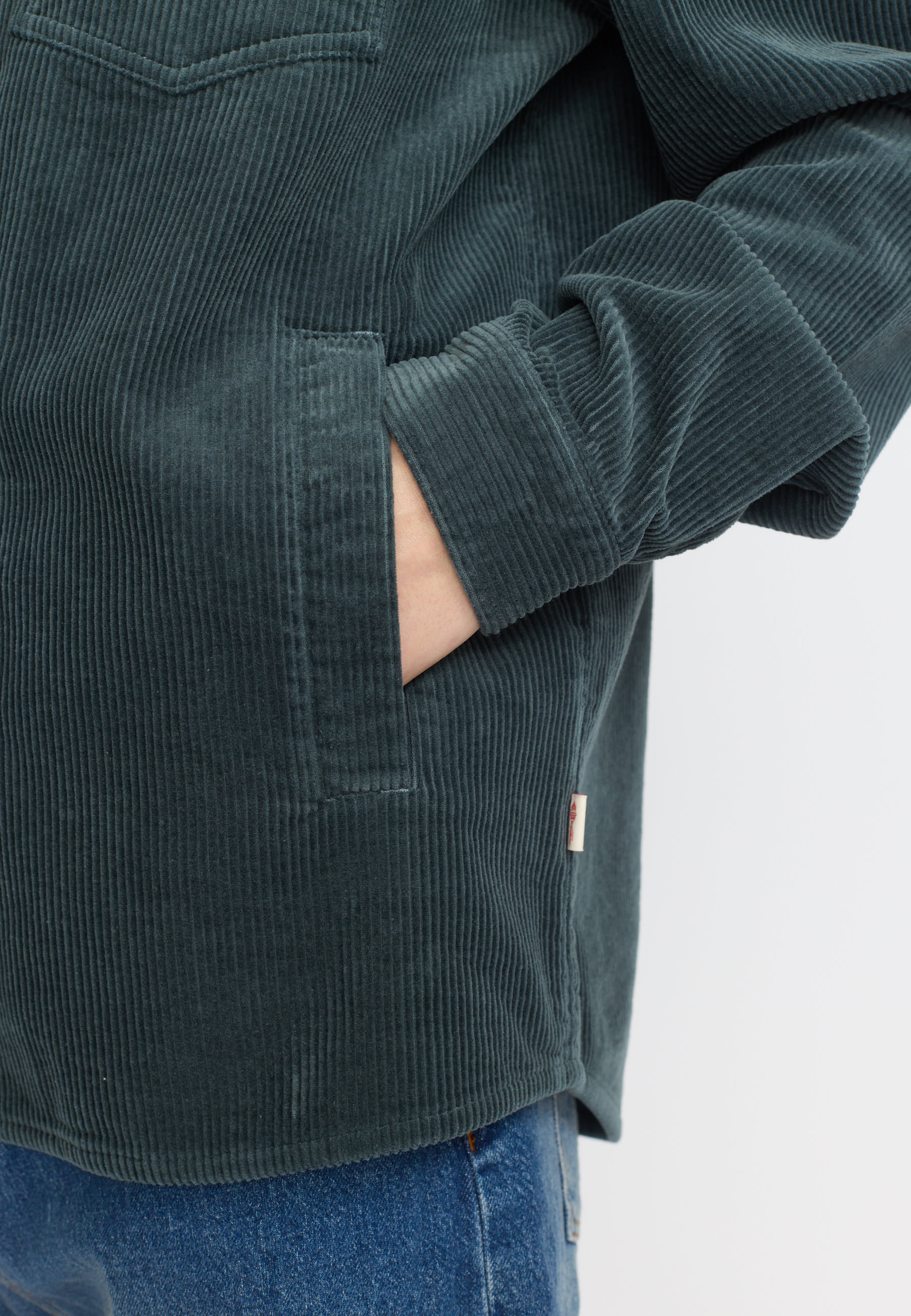 Revolution Overshirt w. Zipper Overshirts Petrol