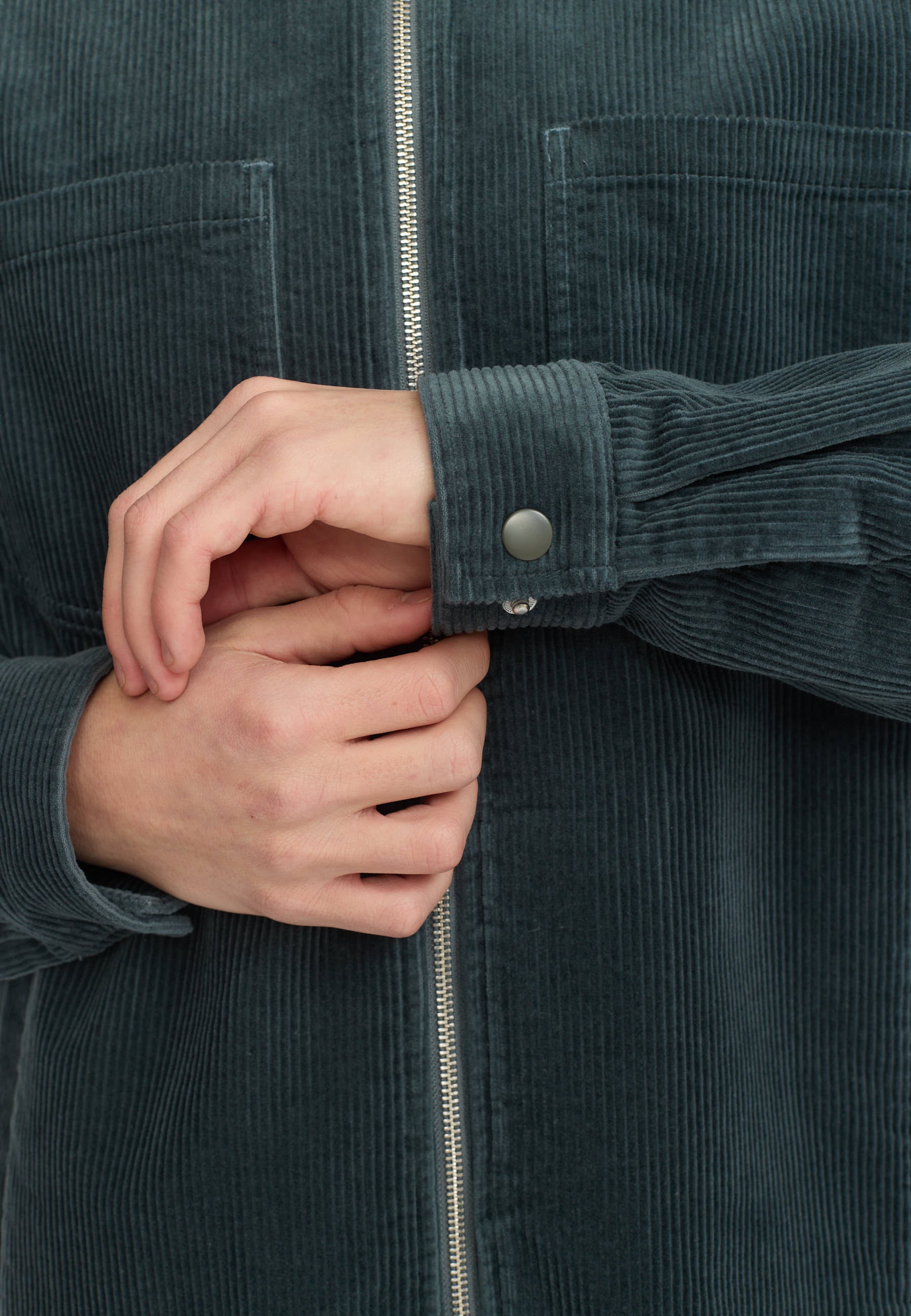 Revolution Overshirt w. Zipper Overshirts Petrol