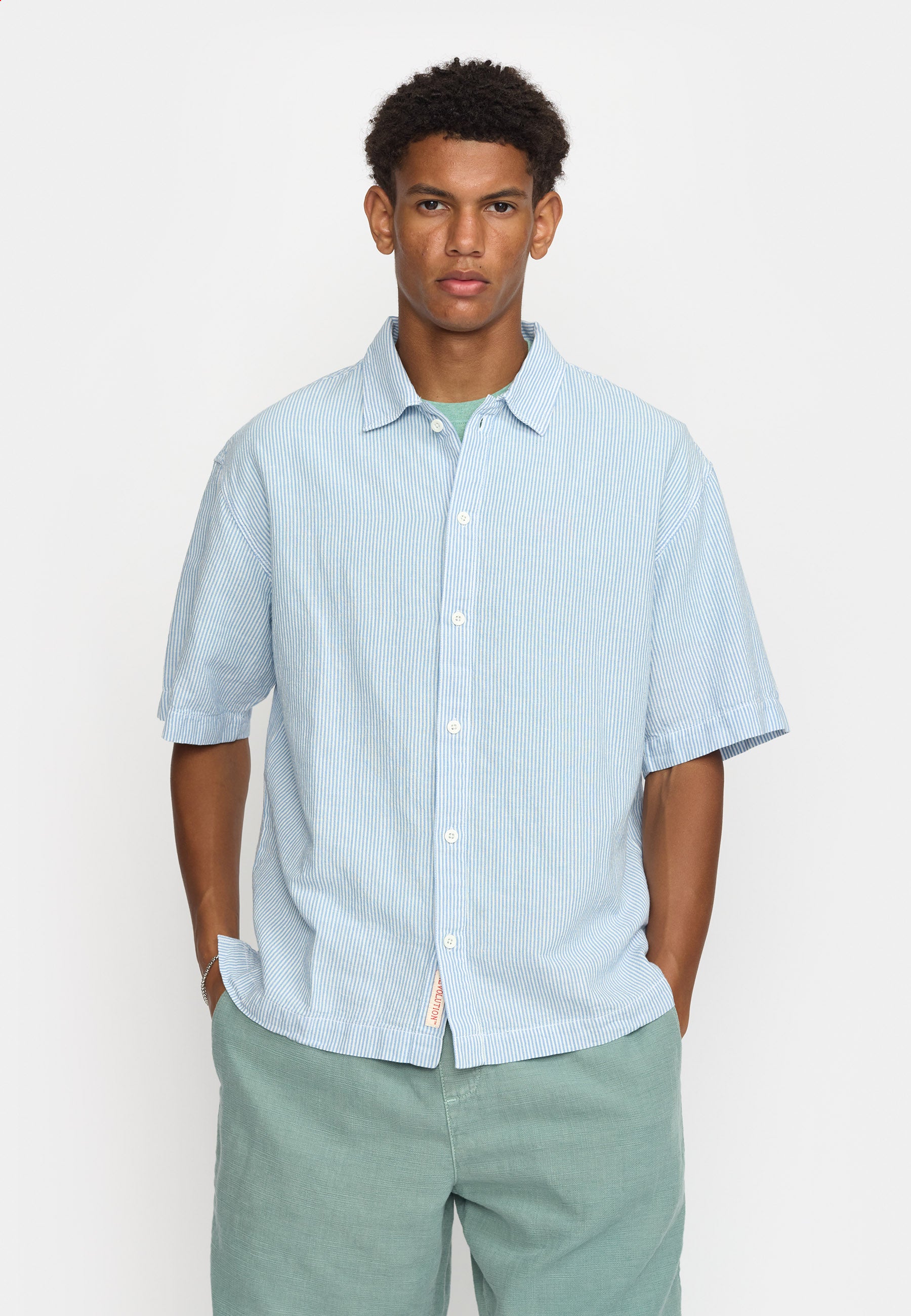 Revolution Oversize Short-sleeved Shirt Short-sleeve shirts Blue
